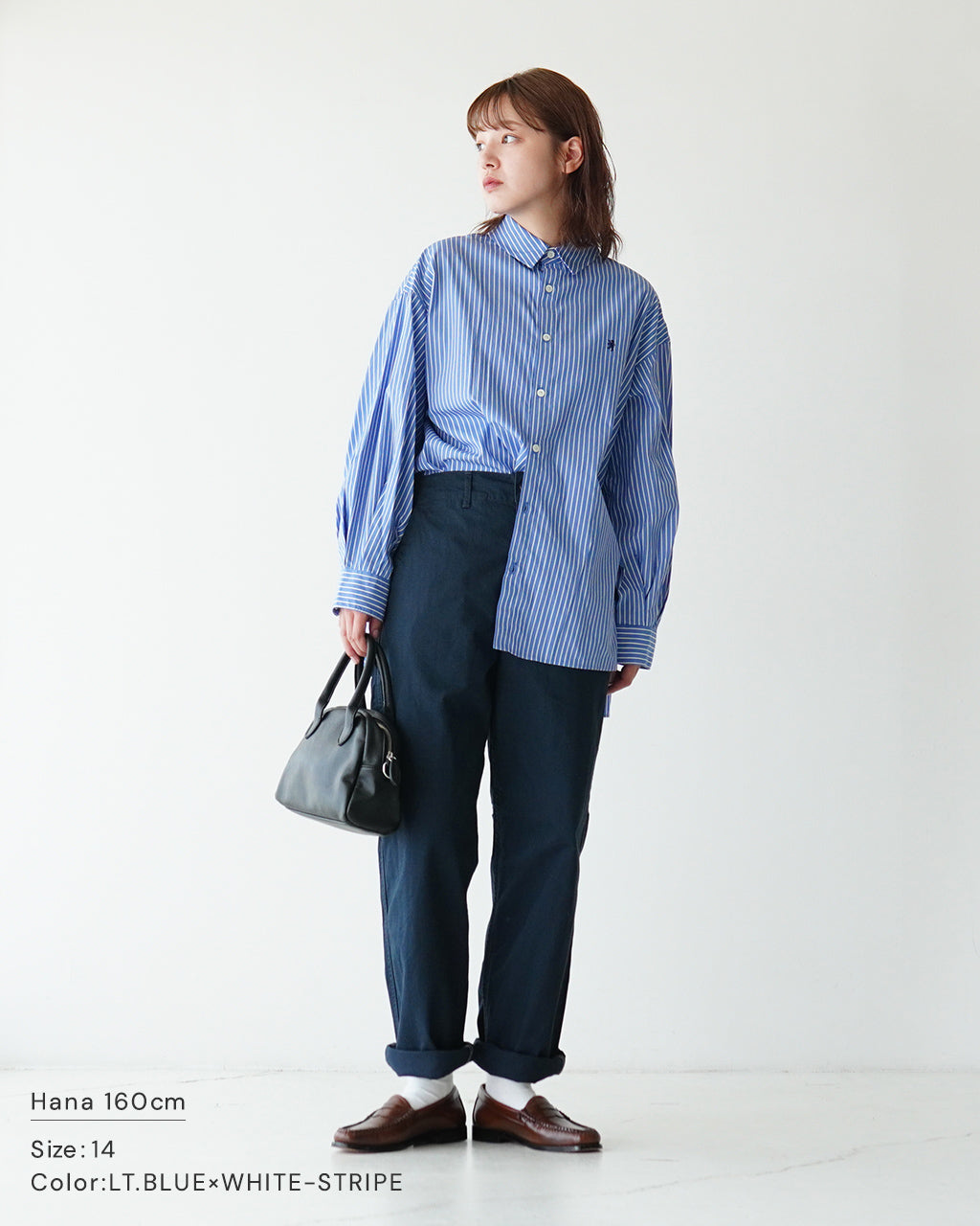 【SALE！20%OFF】Gymphlex ジムフレックス レギュラーカラー チュニック ロングスリーブ  REGULAR COLLAR TUNIC L/S シャツ ストライプ GY-B0313 TTS【送料無料】