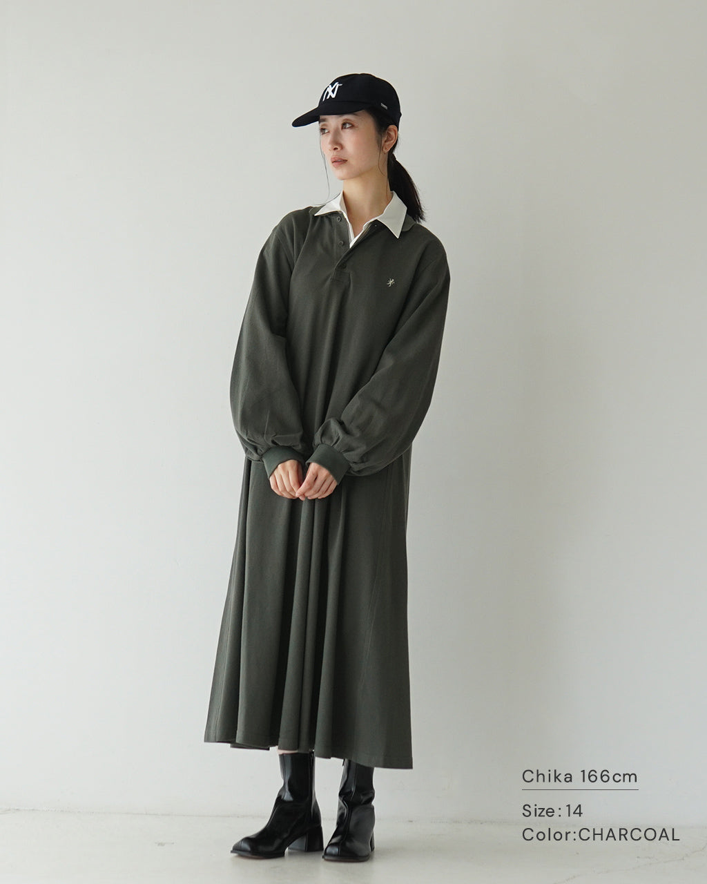 【SALE！40%OFF】Gymphlex ジムフレックス ポロ カラー ドレス ワンピース POLO COLLAR DRESS GY-C0370 CKJ【送料無料】