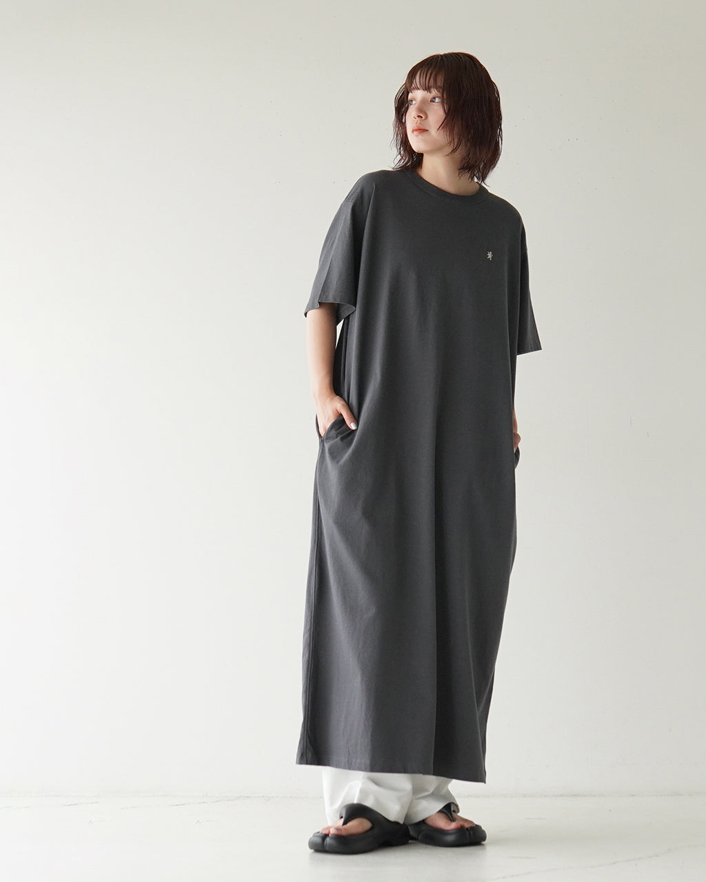 Gymphlex ジムフレックス ショートスリーブ クルーネック ドレス CREW NECK DRESS S/S ロングワンピース GY-C0391CPJ【送料無料】