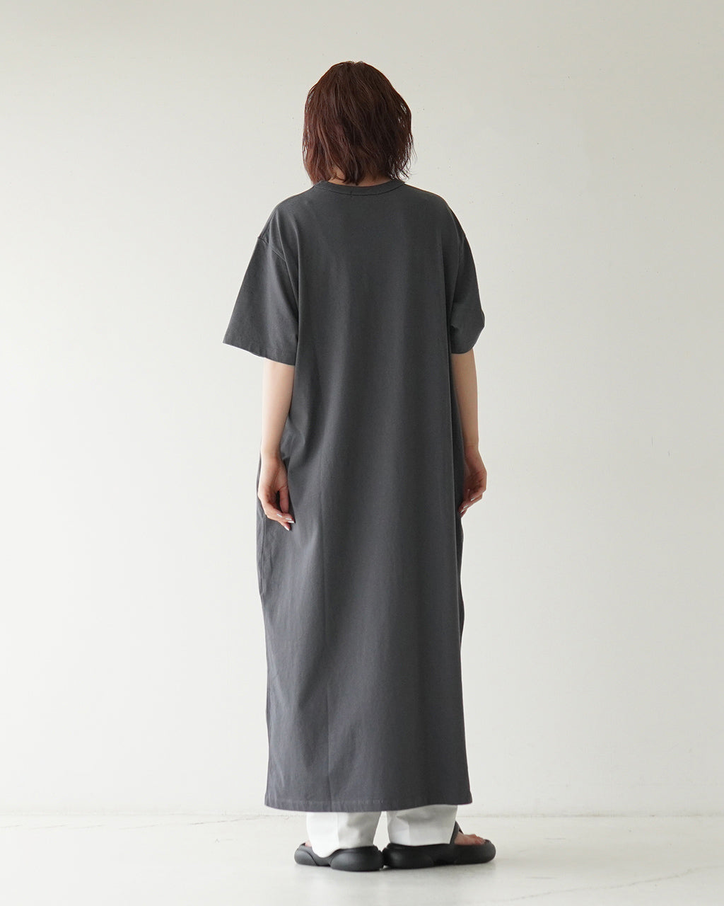 【SALE！30%OFF】Gymphlex ジムフレックス ショートスリーブ クルーネック ドレス CREW NECK DRESS S/S ロングワンピース GY-C0391CPJ