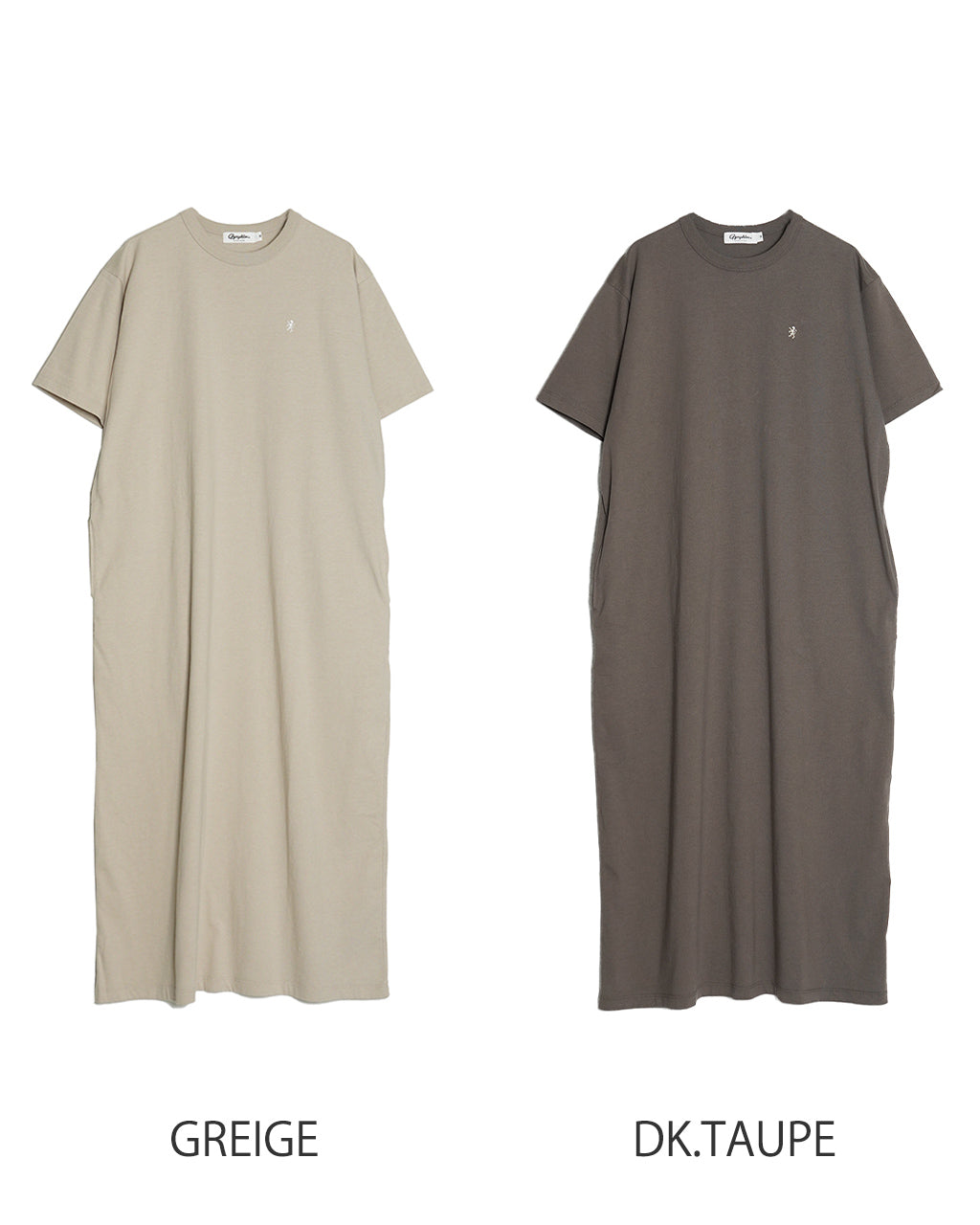 【SALE！30%OFF】Gymphlex ジムフレックス ショートスリーブ クルーネック ドレス CREW NECK DRESS S/S ロングワンピース GY-C0391CPJ