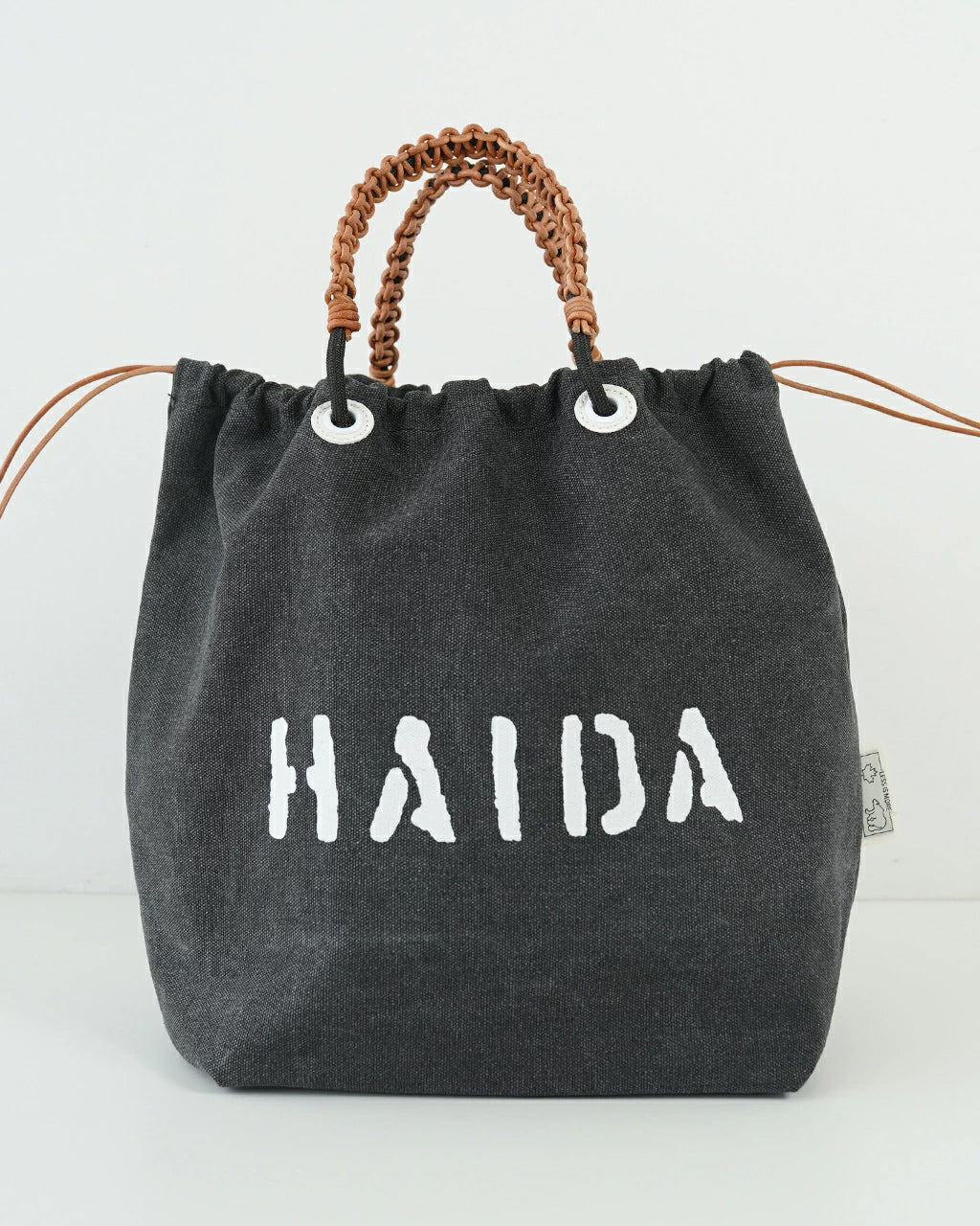 HAIDA ハイダ キャンバス トートバッグ Mサイズ CANVAS (TOW HILL) COLLECTION ハンドバッグ 肩掛け ブラック ホワイト HAI05-TOW-M 2WAY 帆布×本革 A4対応【クーポン対象外】【送料無料】