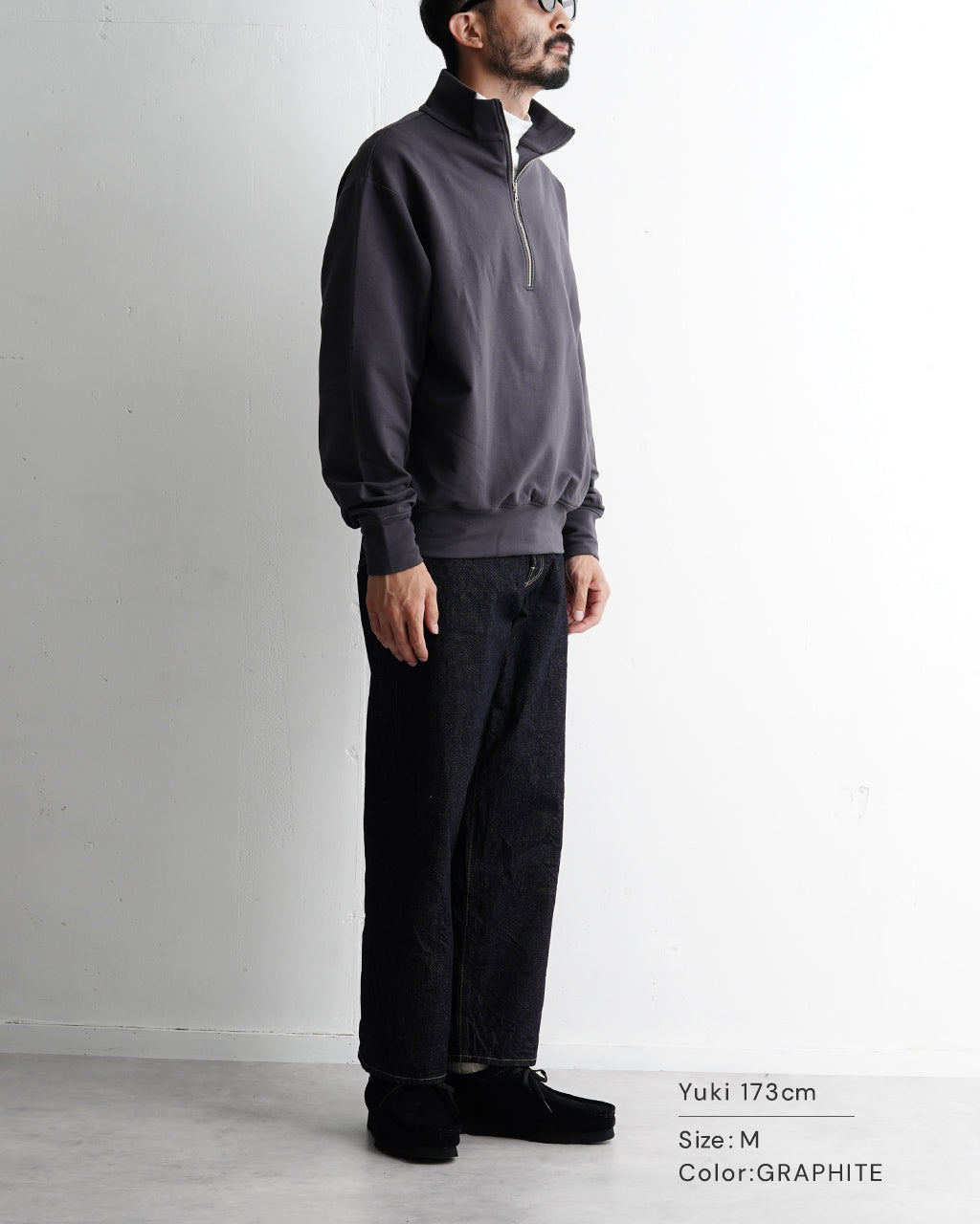 Handvaerk ハンドバーク シャツ ハーフジップスウェット シャツ FLEX HALF-ZIP SWEATSHIRT ハイネック 長袖 トレーナー 【送料無料】