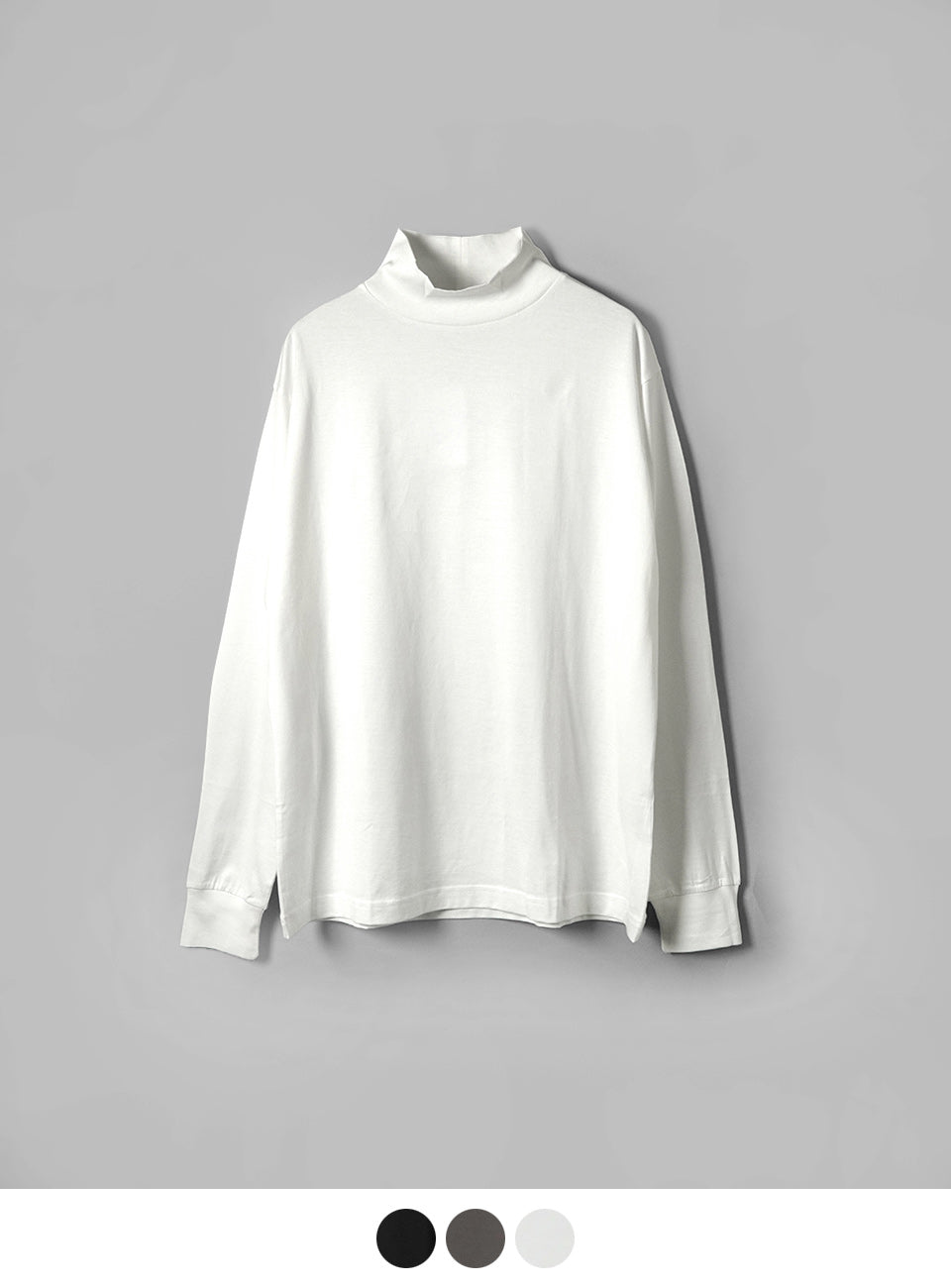 【SALE！50%OFF】Handvaerk ハンドバーク 60/2 モックネック ロングスリーブ Tシャツ 60/2 MOCKNECK L/S T-SHIRT ロンT カットソー 6523【送料無料】