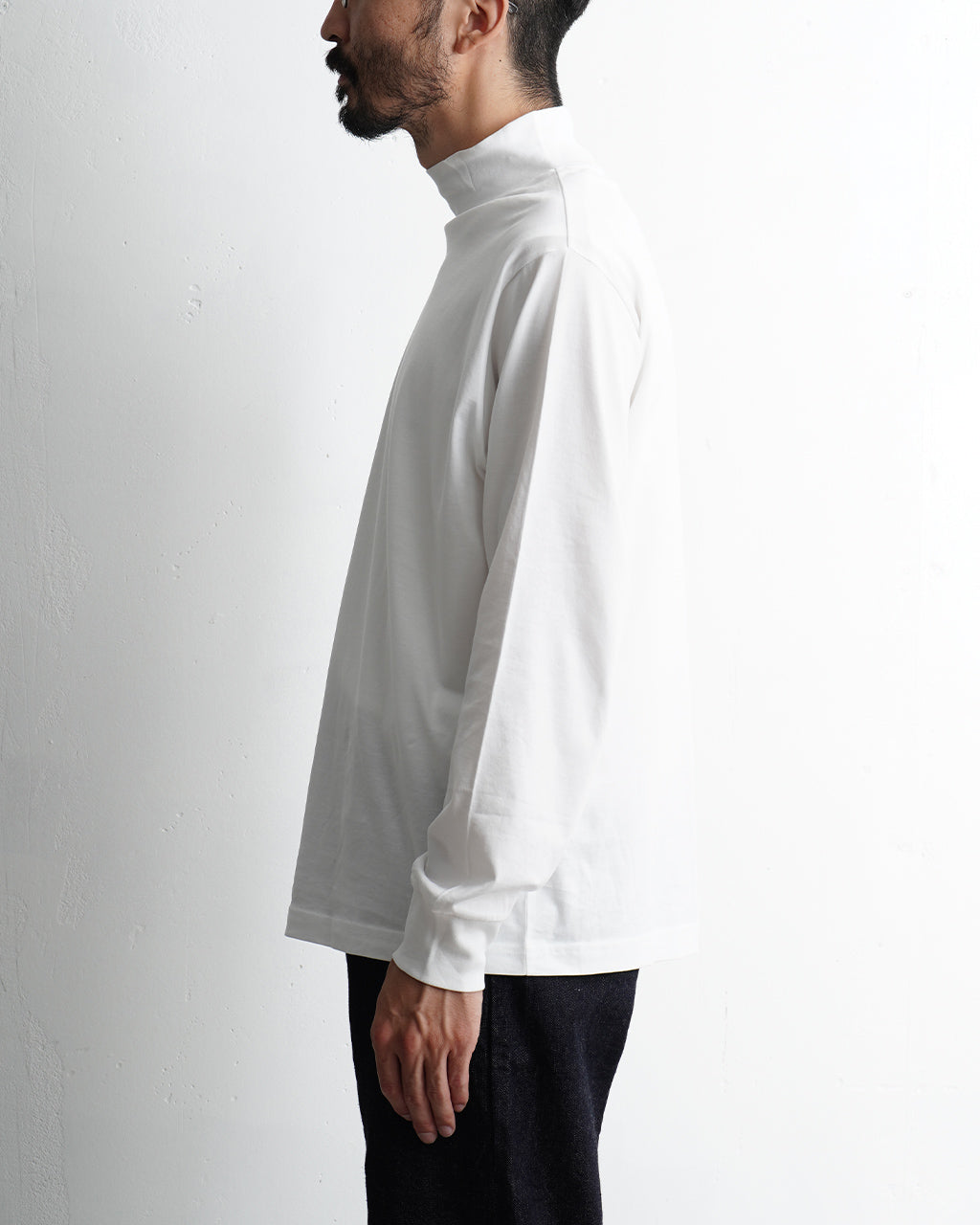 【SALE！50%OFF】Handvaerk ハンドバーク 60/2 モックネック ロングスリーブ Tシャツ 60/2 MOCKNECK L/S T-SHIRT ロンT カットソー 6523【送料無料】