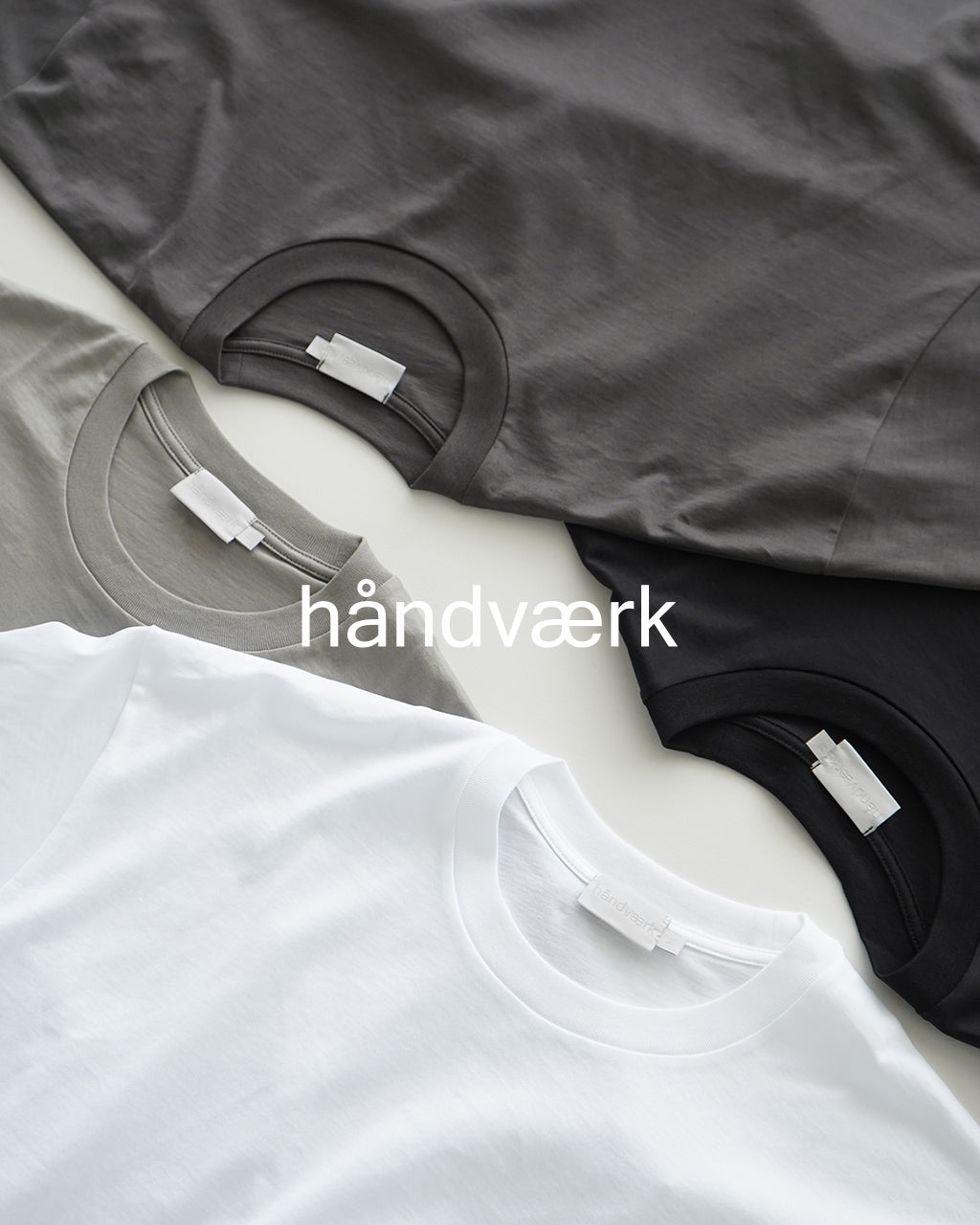 handvaerk ハンドバーク 半袖Tシャツ ビッグシルエット Tシャツ オーバーサイズ 無地 カットソー 60 2 S/S BIG T-SHIRT 6524【クーポン対象外】【送料無料】