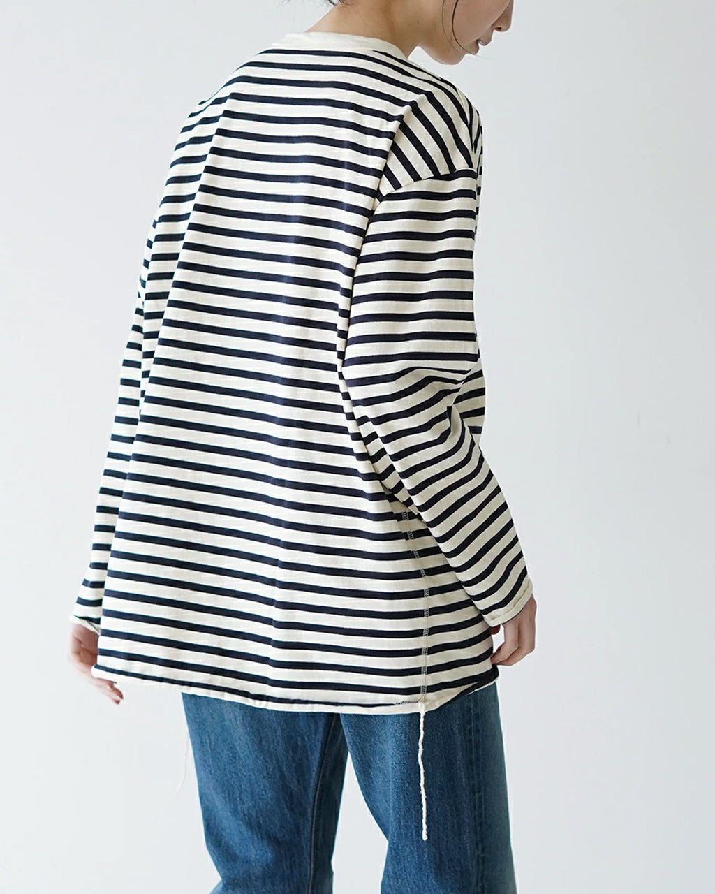 【SALE！50%OFF】have a good day ハブアグッドデイ ボーダー ルーズ ロングスリーブ Tシャツ BORDER LOOSE LONG SLEEVE TEE ロンT カットソー HGD-287