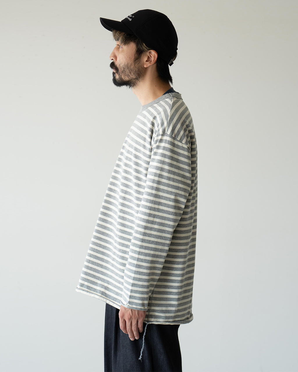 【SALE！50%OFF】have a good day ハブアグッドデイ ボーダー ルーズ ロングスリーブ Tシャツ BORDER LOOSE LONG SLEEVE TEE ロンT カットソー HGD-287