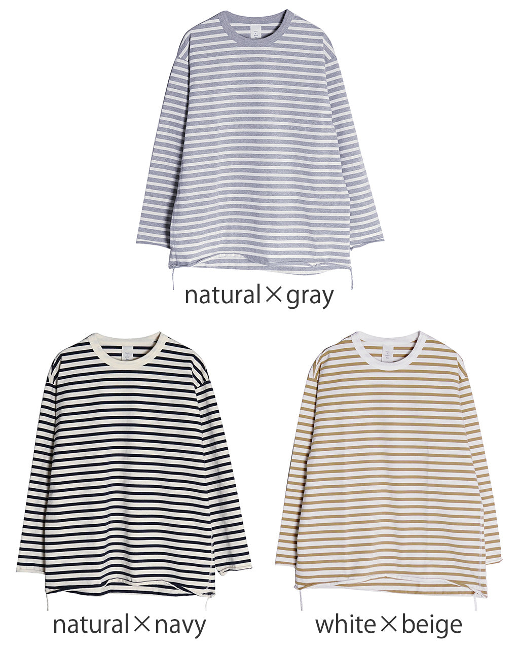 【SALE！50%OFF】have a good day ハブアグッドデイ ボーダー ルーズ ロングスリーブ Tシャツ BORDER LOOSE LONG SLEEVE TEE ロンT カットソー HGD-287