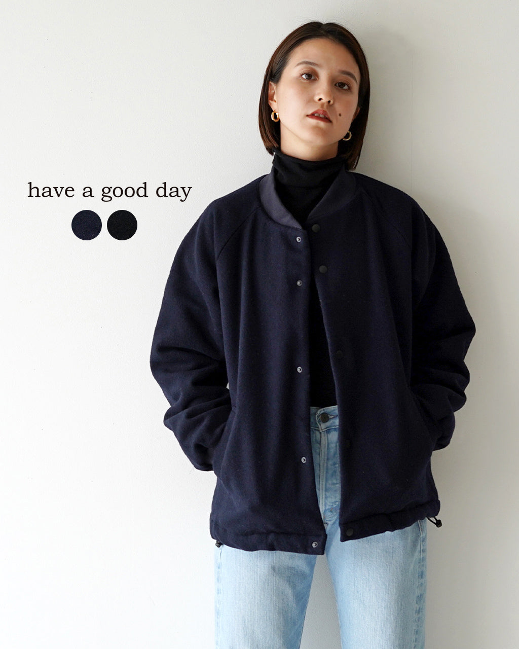 【SALE！40%OFF】have a good day ハブアグッドデイ ウール パディング ジャケット Wool padding jacket HGD-303 1120【送料無料】