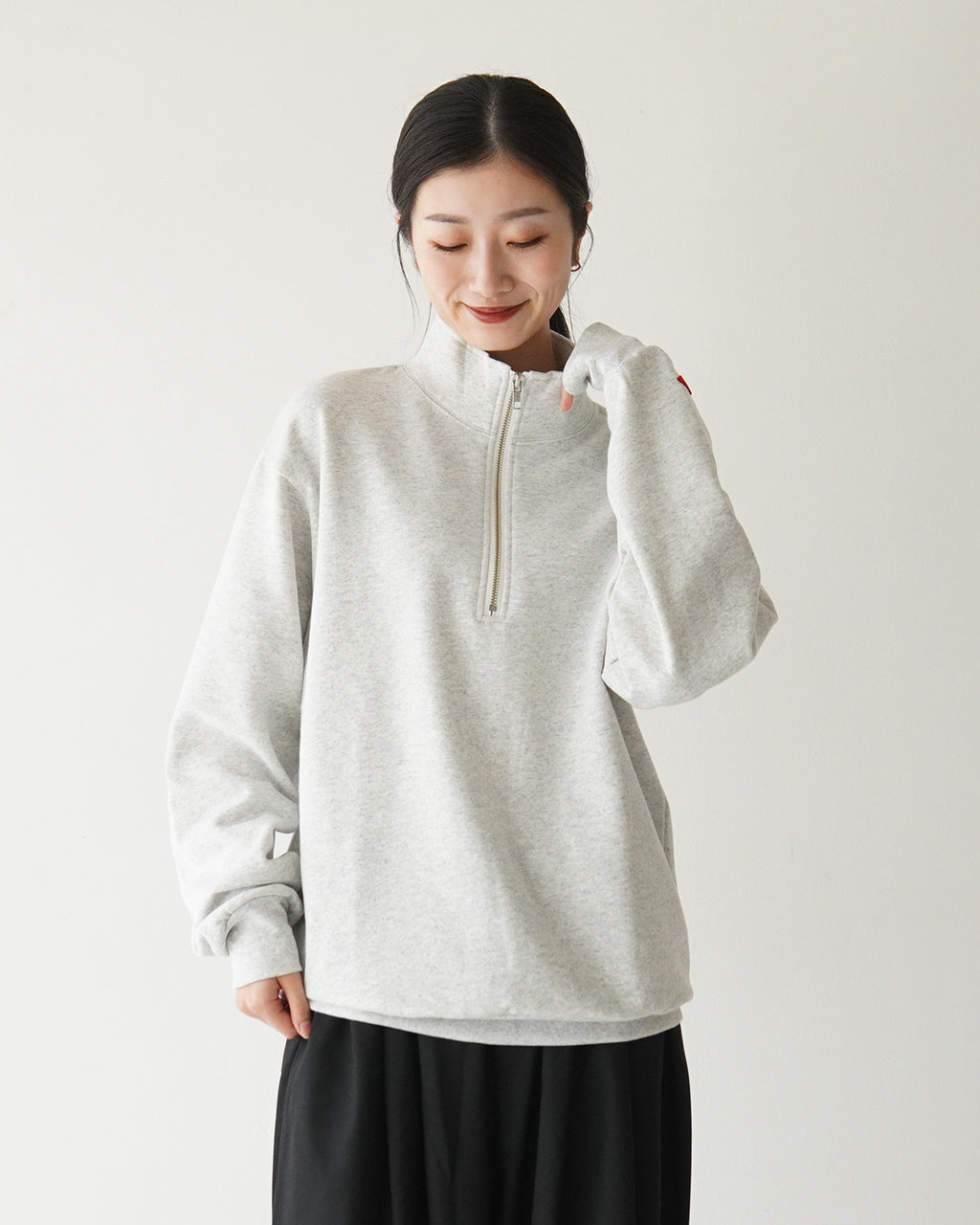 【SALE！30%OFF】Healthknit ヘルスニット クラシック スウェット ハーフジップ ロングスリーブ CLASSIC SWEAT HALF ZIP L S 54022