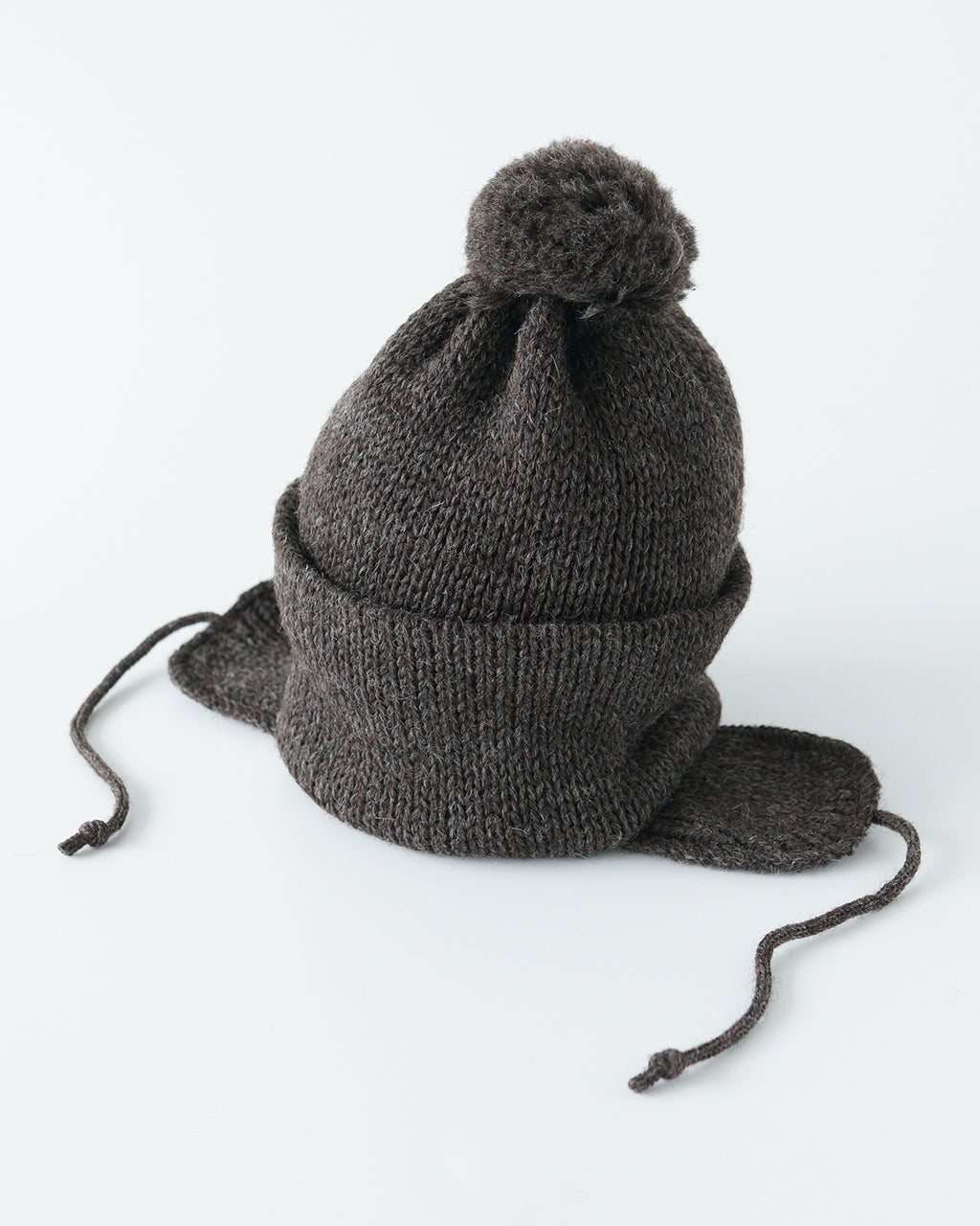 【SALE！20%OFF】HIGHLAND2000 ハイランド2000 ニット帽 ボブキャップ イヤーカバー 3g Solid Bobcap w/ear Cover&PomPom&Rope HL-24FW-0007