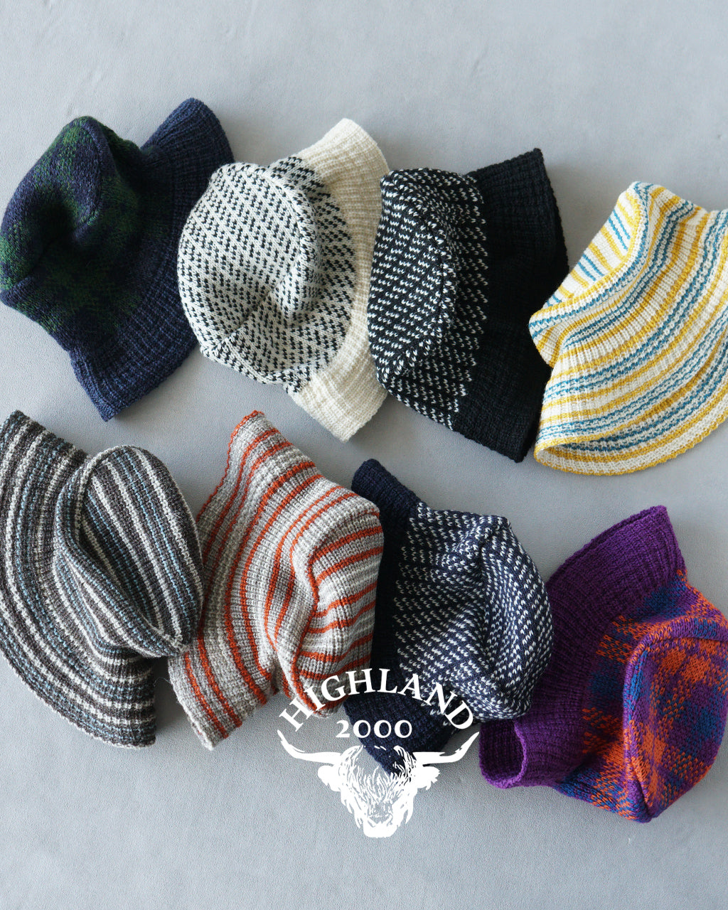 HIGHLAND2000 ハイランド2000 ニット帽  バケットハット バケツハット Bucket Hat  HL-24FW-0020 HL-24FW-0026 HL-24FW-0032