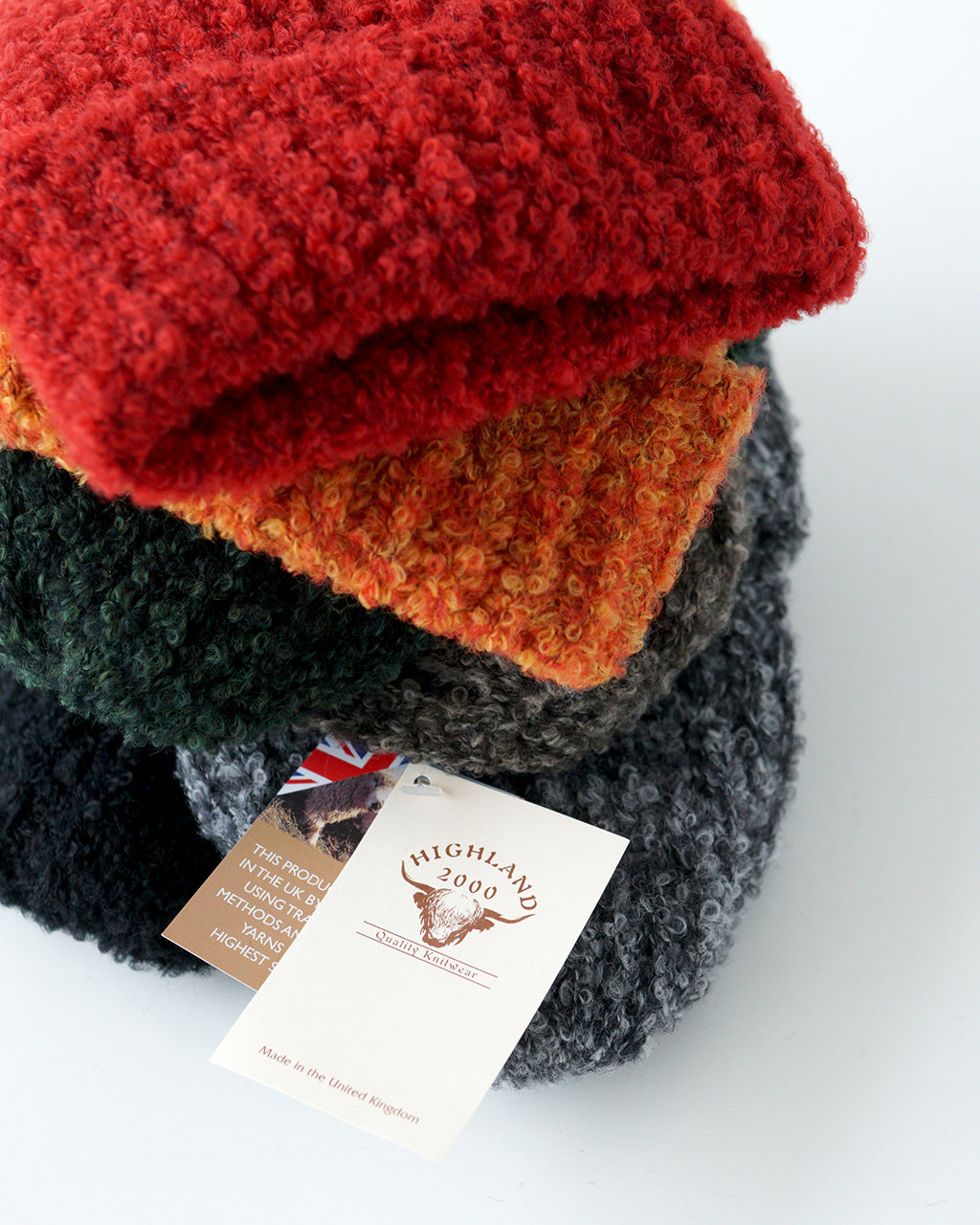 【SALE！20%OFF】HIGHLAND2000 ハイランド2000 ニット帽 ボブキャップ ブークレ Boucle Bob Cap HL-24FW-0033