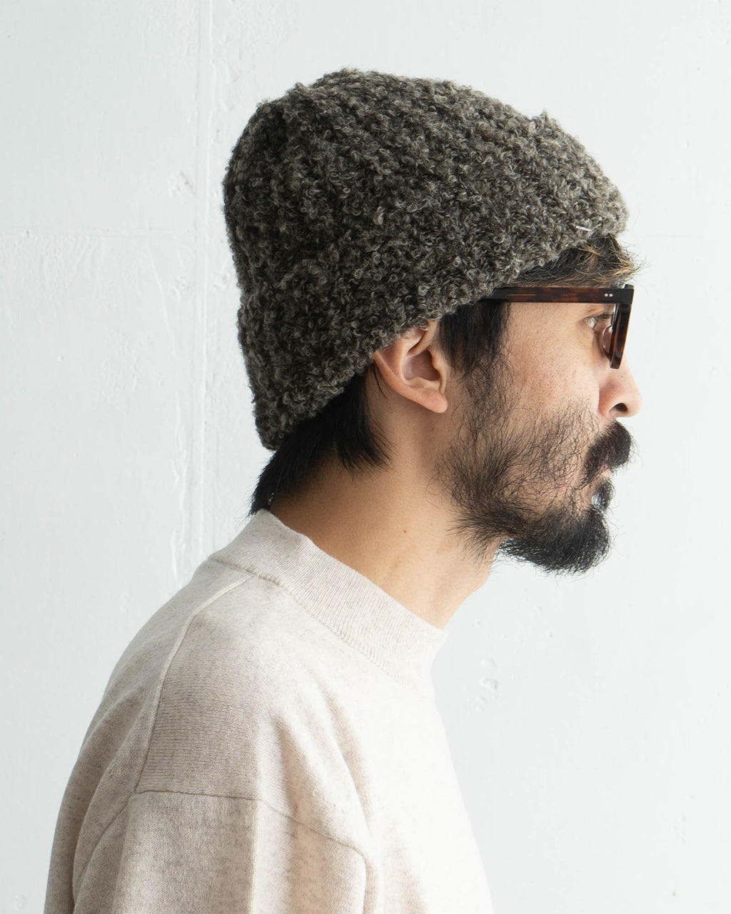 【SALE！20%OFF】HIGHLAND2000 ハイランド2000 ニット帽 ボブキャップ ブークレ Boucle Bob Cap HL-24FW-0033