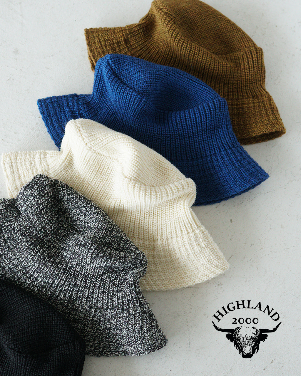 【SALE！20%OFF】HIGHLAND2000 ハイランド2000 バケットハット バケツハット ニット Straight Bucket Hat HL-24FW-0010 bfc10