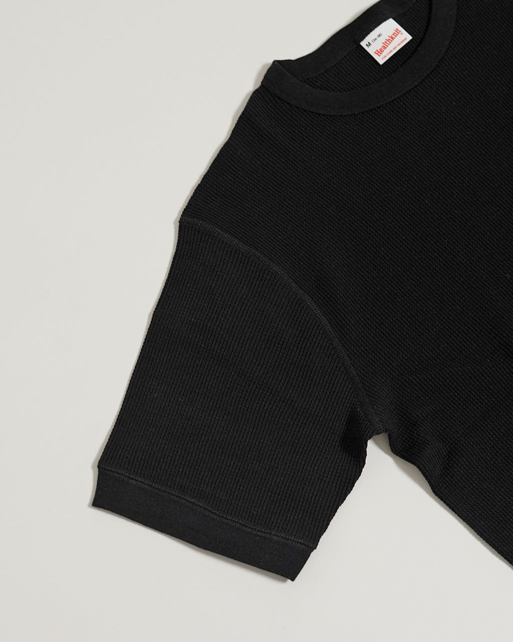 HEALTHKNIT ヘルスニット ボーダー 無地 リンガーTシャツ Basic Waffle Crewneck S/S 半袖 Tシャツ 602S【クーポン対象外】