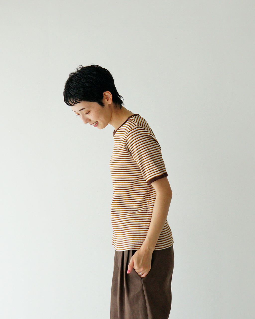 【SALE！30%OFF】Healthknit ヘルスニット クルーネック ショートスリーブ ボーダー Tシャツ Crewneck S/S Border Tee 半袖 カットソー HR25S-L210