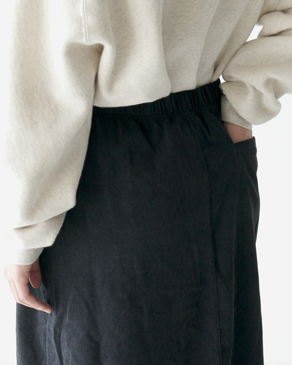 【SALE！20%OFF】THOUSAND MILE サウザンドマイル コーデュロイスカート WAVE ADJUST SKIRT アジャスト付き ロングスカート TM242CD00232