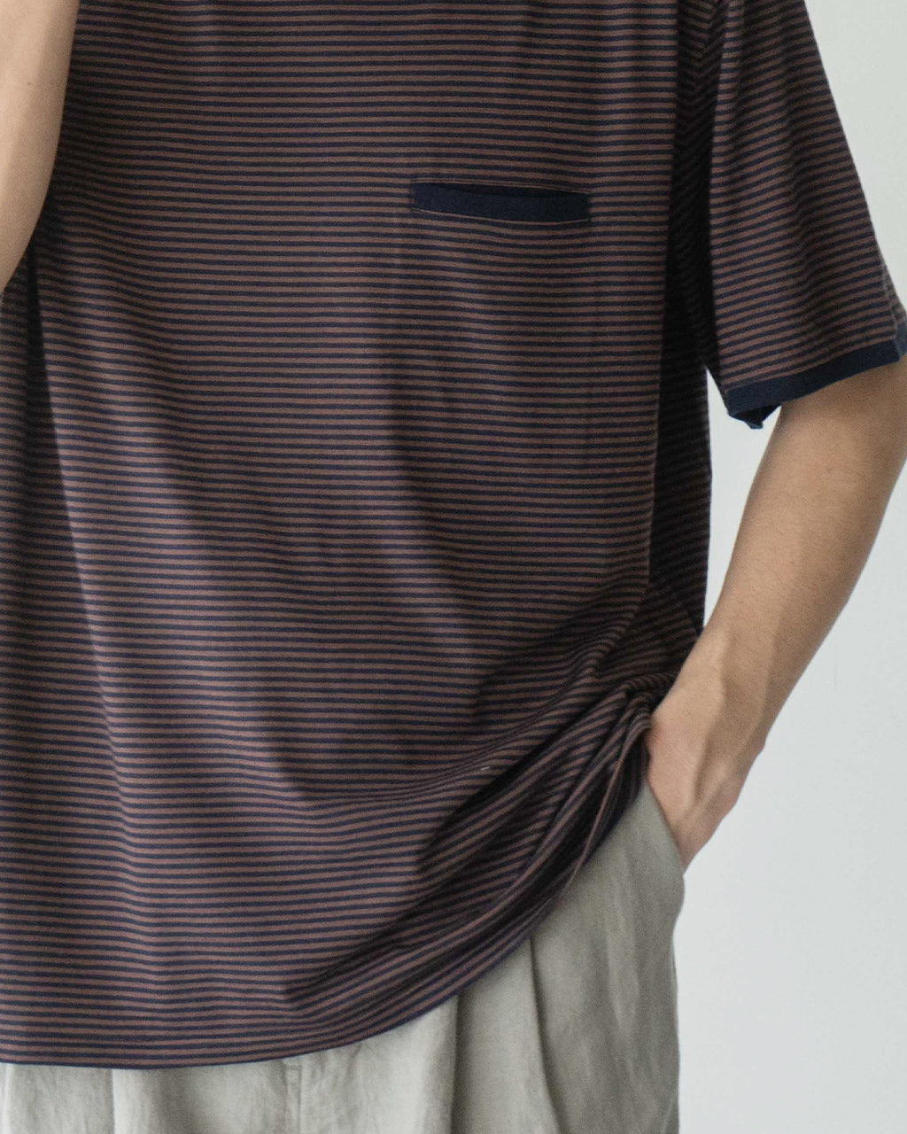 Icebreaker アイスブレイカー メリノウール 半袖 Tシャツ ボーダーT 150 メリノ ストライプ ショートスリーブ ティー U 150 Blend 200 Merino Stripe SS Tee IB0A5795【送料無料】