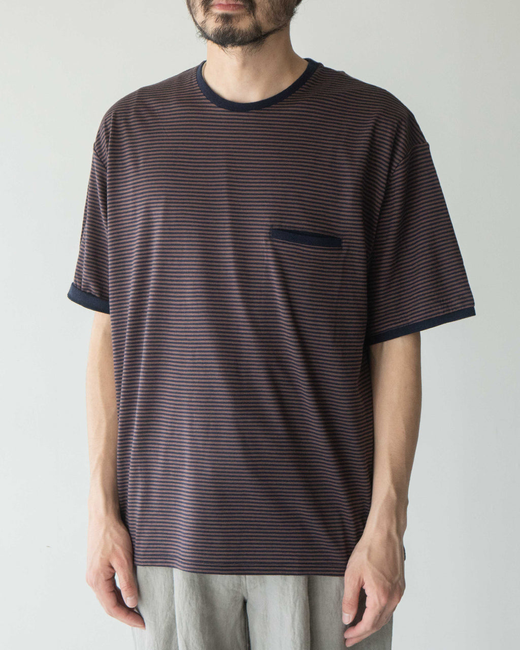 Icebreaker アイスブレイカー メリノウール 半袖 Tシャツ ボーダーT 150 メリノ ストライプ ショートスリーブ ティー U 150 Blend 200 Merino Stripe SS Tee IB0A5795【送料無料】