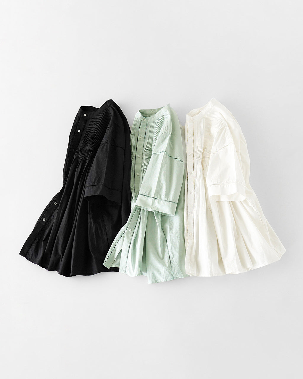 INDIA INDUSTRY インディアインダストリー ピンタック シャツ Baran PIN TUCK SHIRT チュニック ブラウス ND-B0387 POP【送料無料】