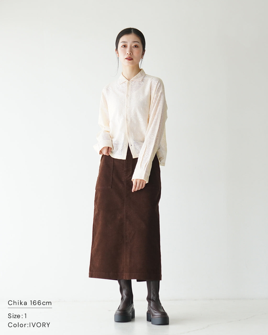 【アウトレット！30%OFF】INDIA INDUSTRY インディア インダストリー シャツ Diu SHIRT ボーダーラッセルレース シャツ ブラウス レギュラーカラー 羽織 ND-B0329RML【送料無料】