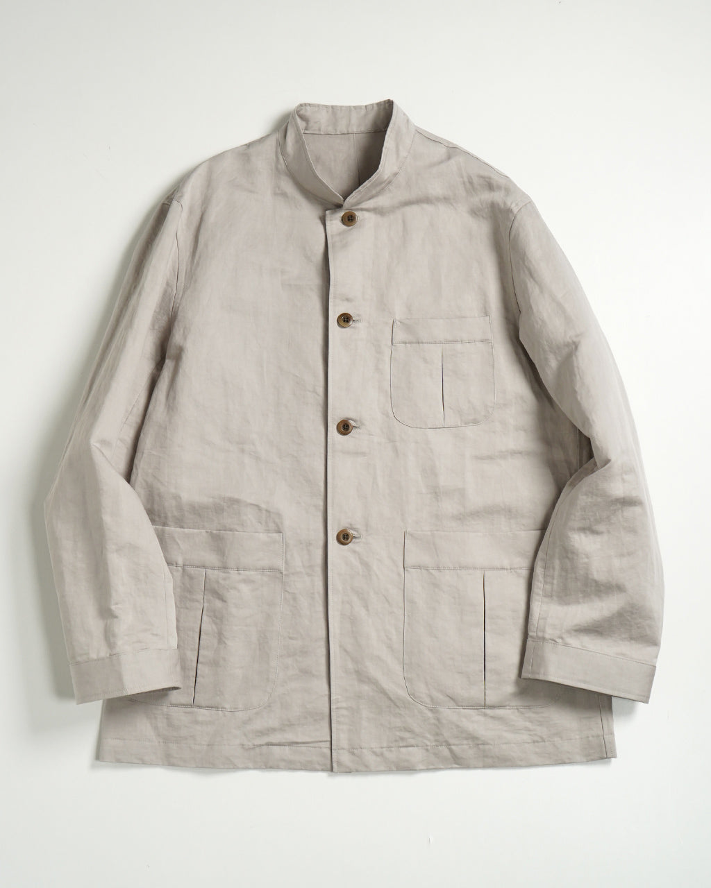 intch. インチ マオカラー ジャケット セーヌ リネン コットン スタンドカラー Seine Linen Cotton Mao Collar Jacket アウター JACKET 502510011【送料無料】