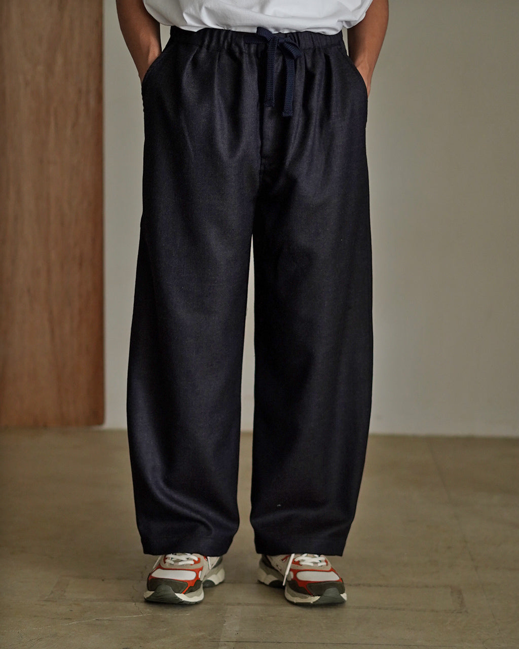 "Seine PW" Wool Saxony Easy Pants 9025-2-0-024