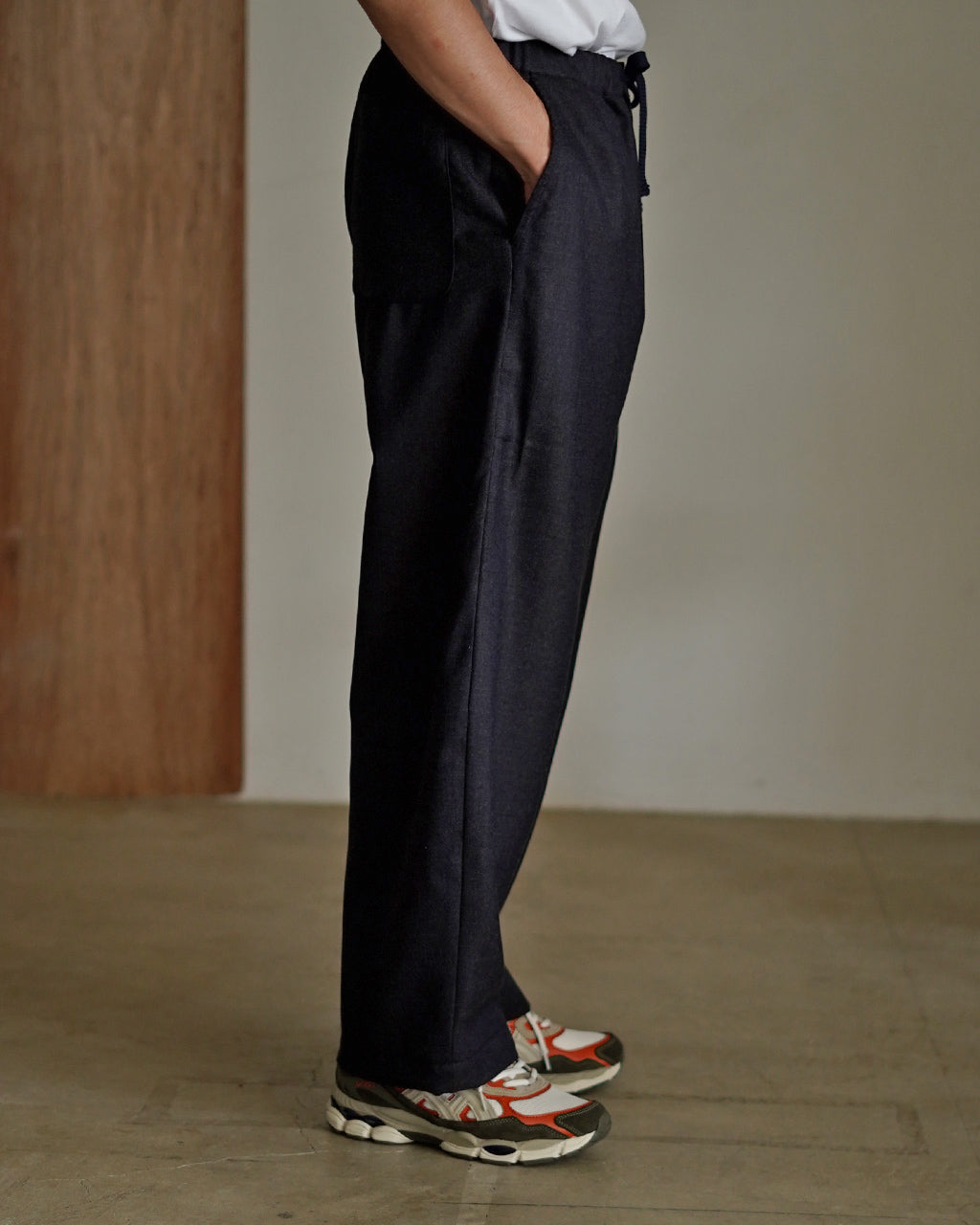 "Seine PW" Wool Saxony Easy Pants 9025-2-0-024