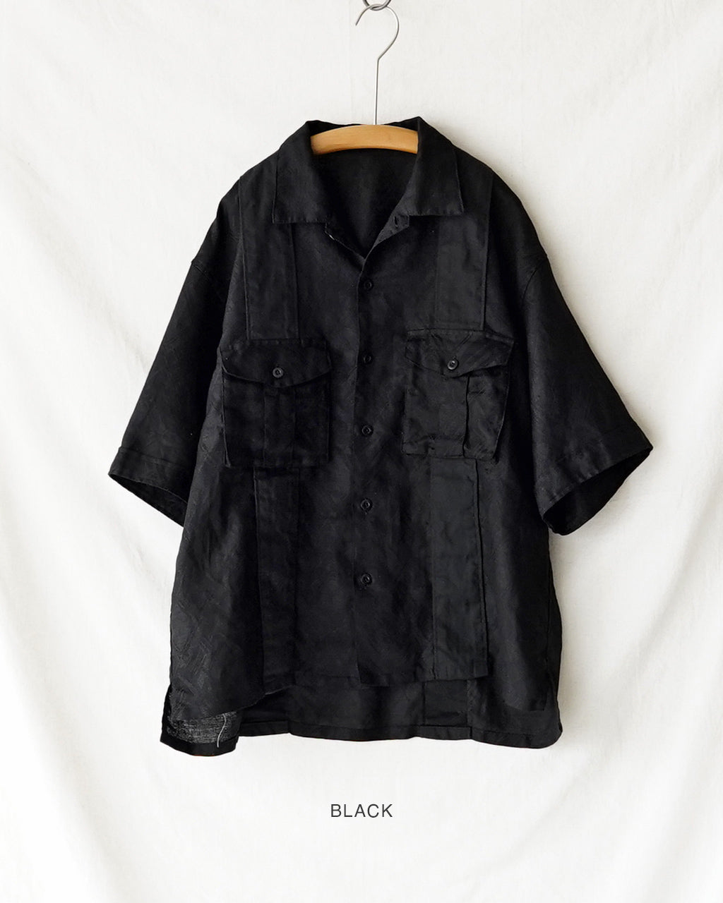 intch Ete SH 半袖シャツ ジャガード リネン コットン｜Crouka(クローカ)