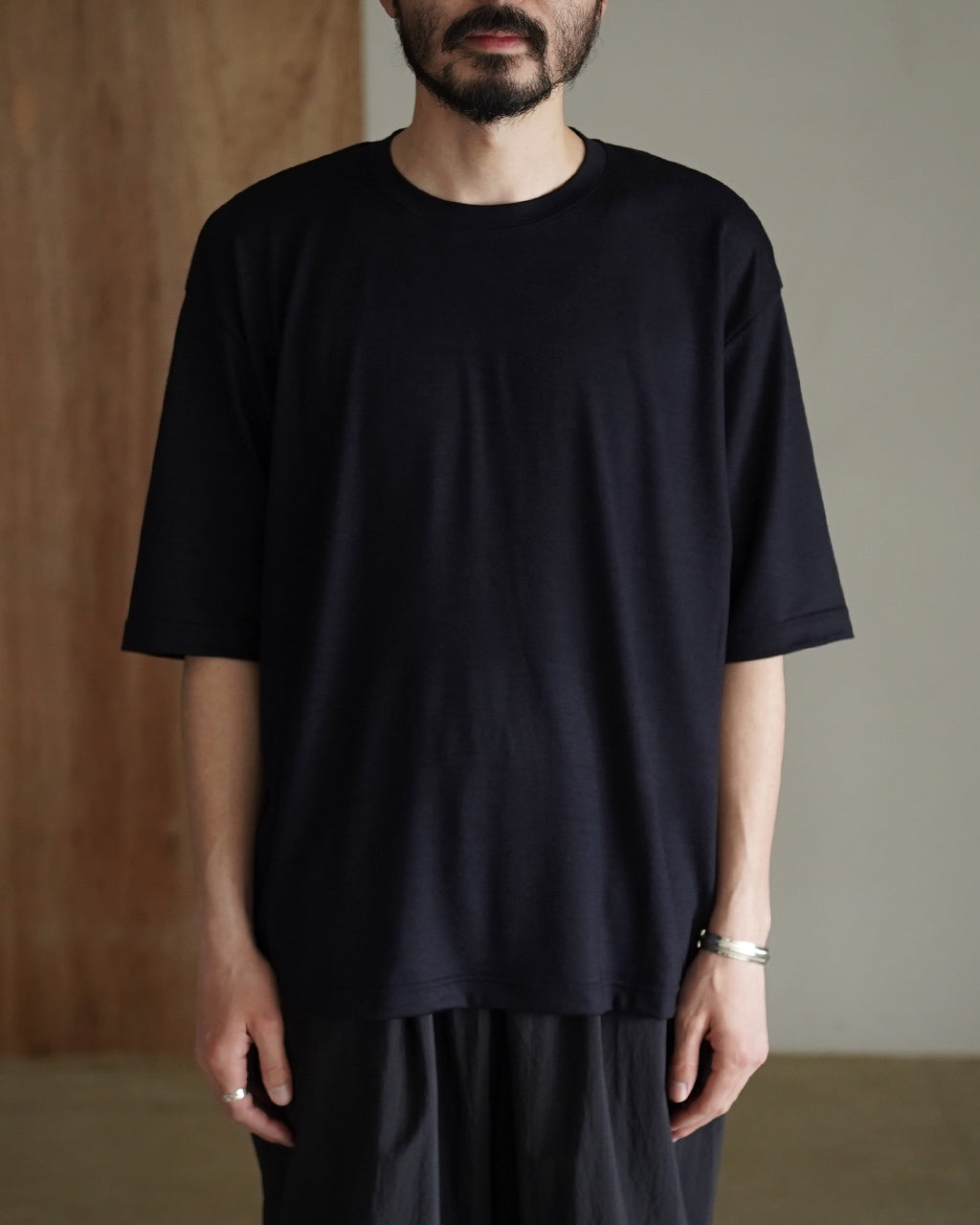 intch. インチ Super'100's メリノウール 半袖Tシャツ メンズ ノーム