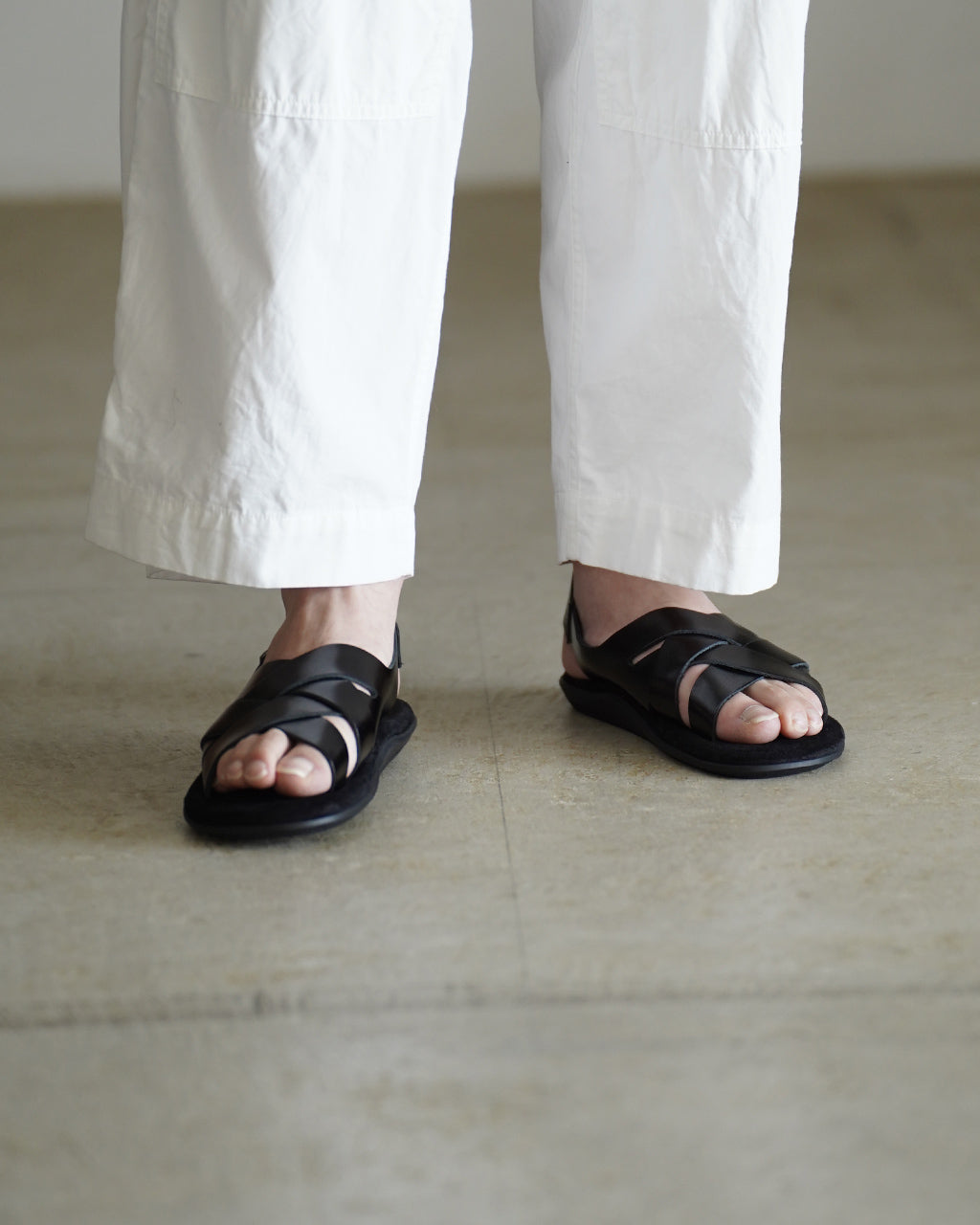ISLAND SLIPPER アイランドスリッパ レザー編み込みサンダル BACK