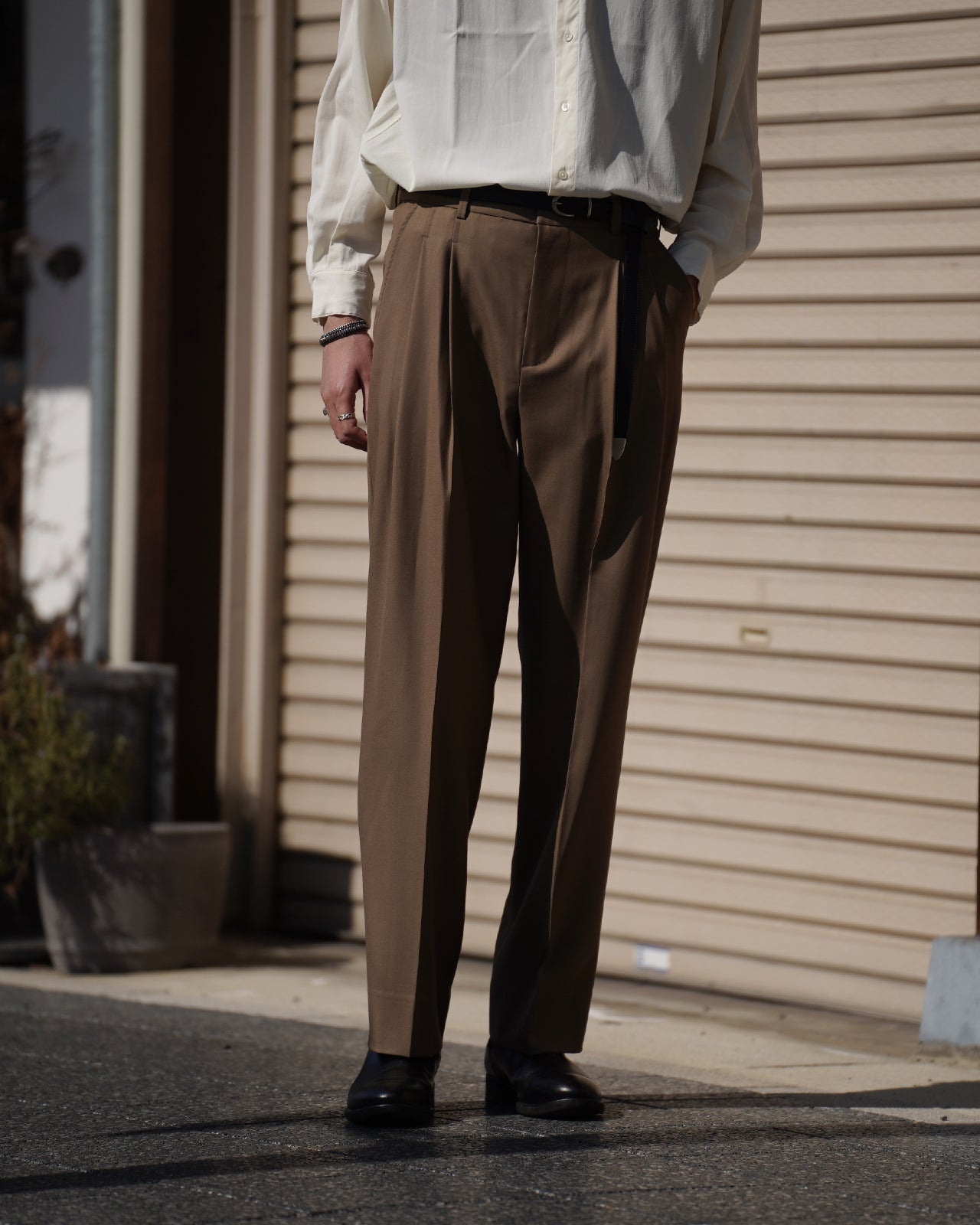 ISSUETHINGS イシューシングス ウールスラックス メンズ type114 (wool