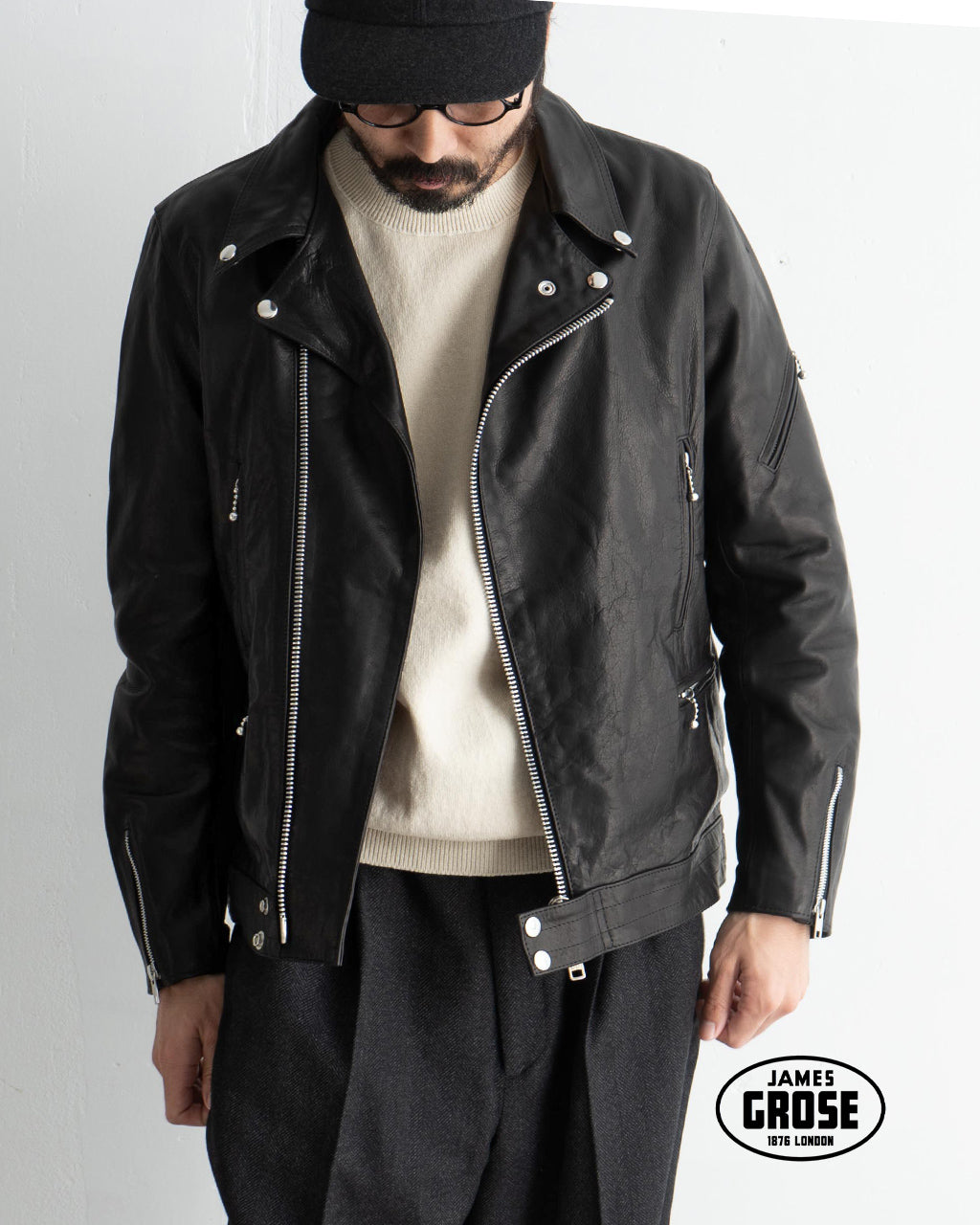 JAMES GROSE ジェームスグロース ジャケット ニュー マニラ ジャケット NEW MANILA JACKET 馬革 レザー AW24JAM-01【送料無料】