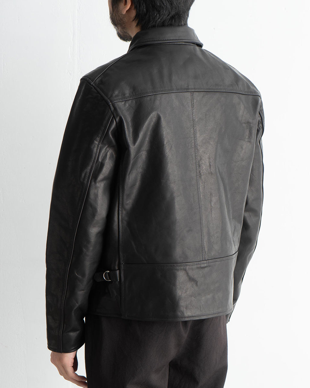 JAMES GROSE ジェームスグロース レザージャケット  カールトン ジップ ジャケット CARLTON ZIP JACKET 馬革 AW24JAM-01【送料無料】