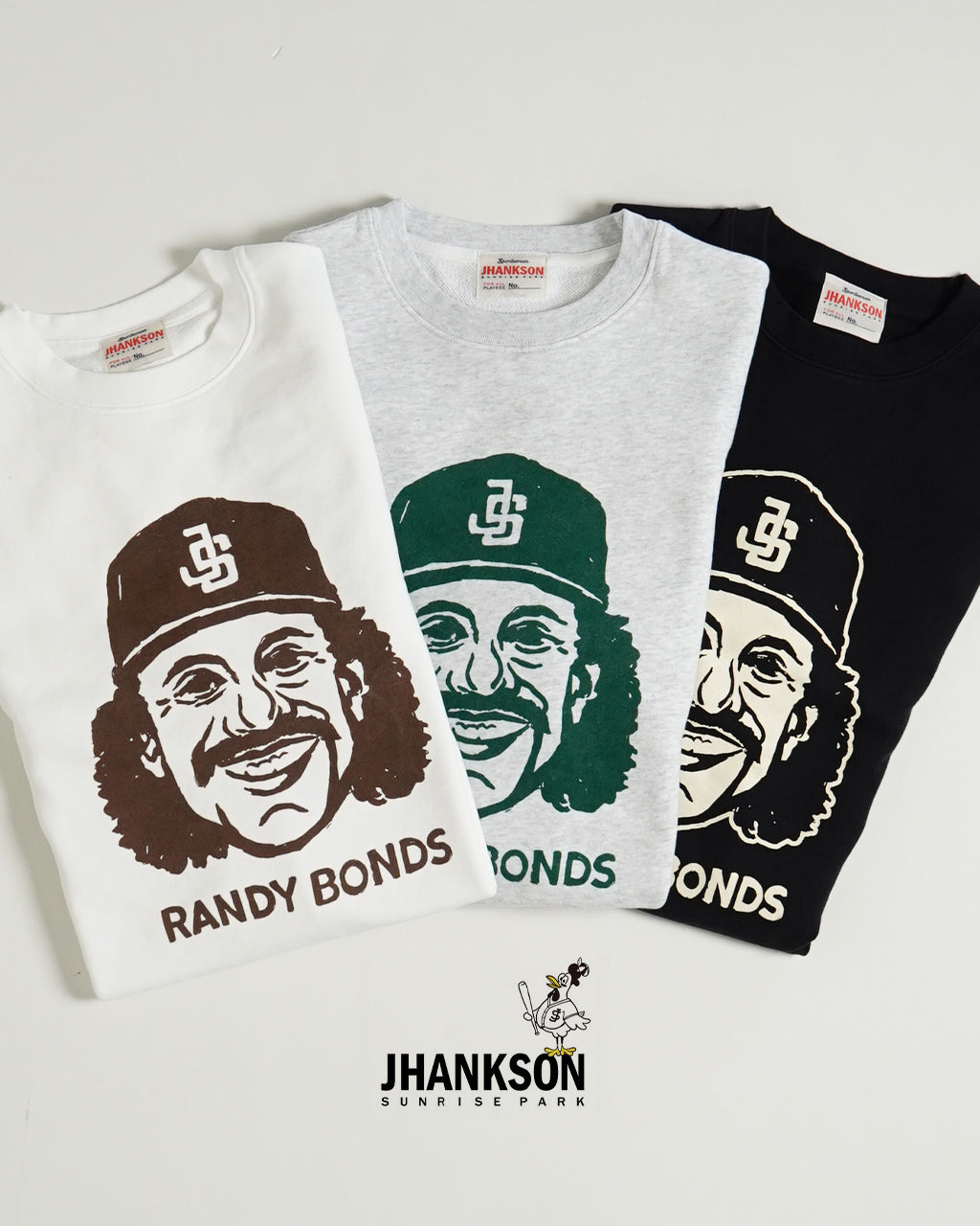 【SALE！20%OFF】JHANKSON ジャンクソン スウェット ランディー ボンズ スウェット RANDY BONDS SWEAT プリント ロゴ 24026