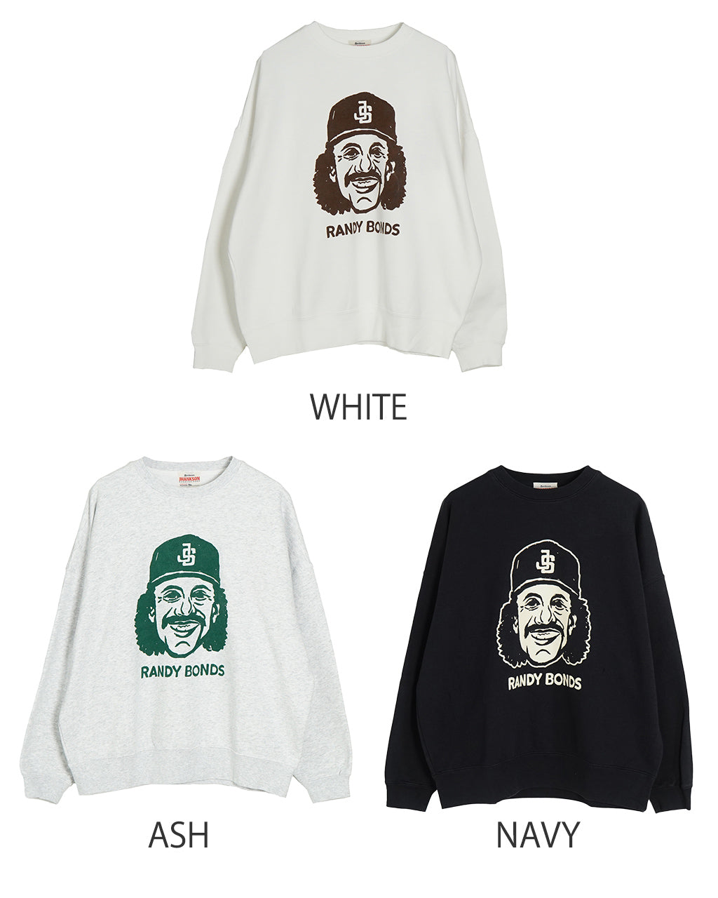 【SALE！20%OFF】JHANKSON ジャンクソン スウェット ランディー ボンズ スウェット RANDY BONDS SWEAT プリント ロゴ 24026