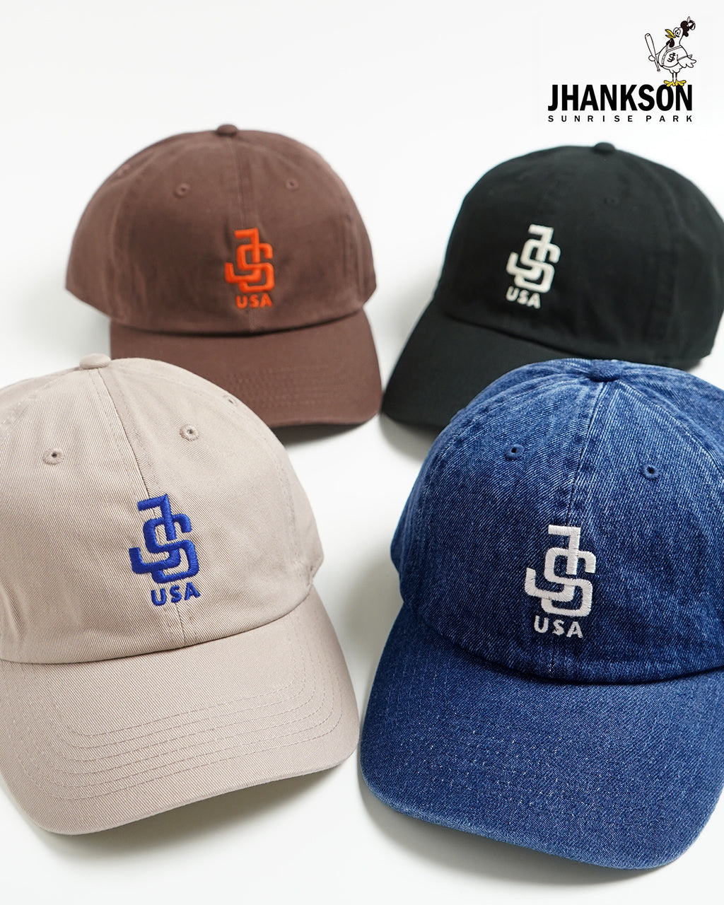 JHANKSON ジャンクソン USA キャップ JS USA CAP 帽子 ベースボールキャップ ロゴ 刺繍 24033