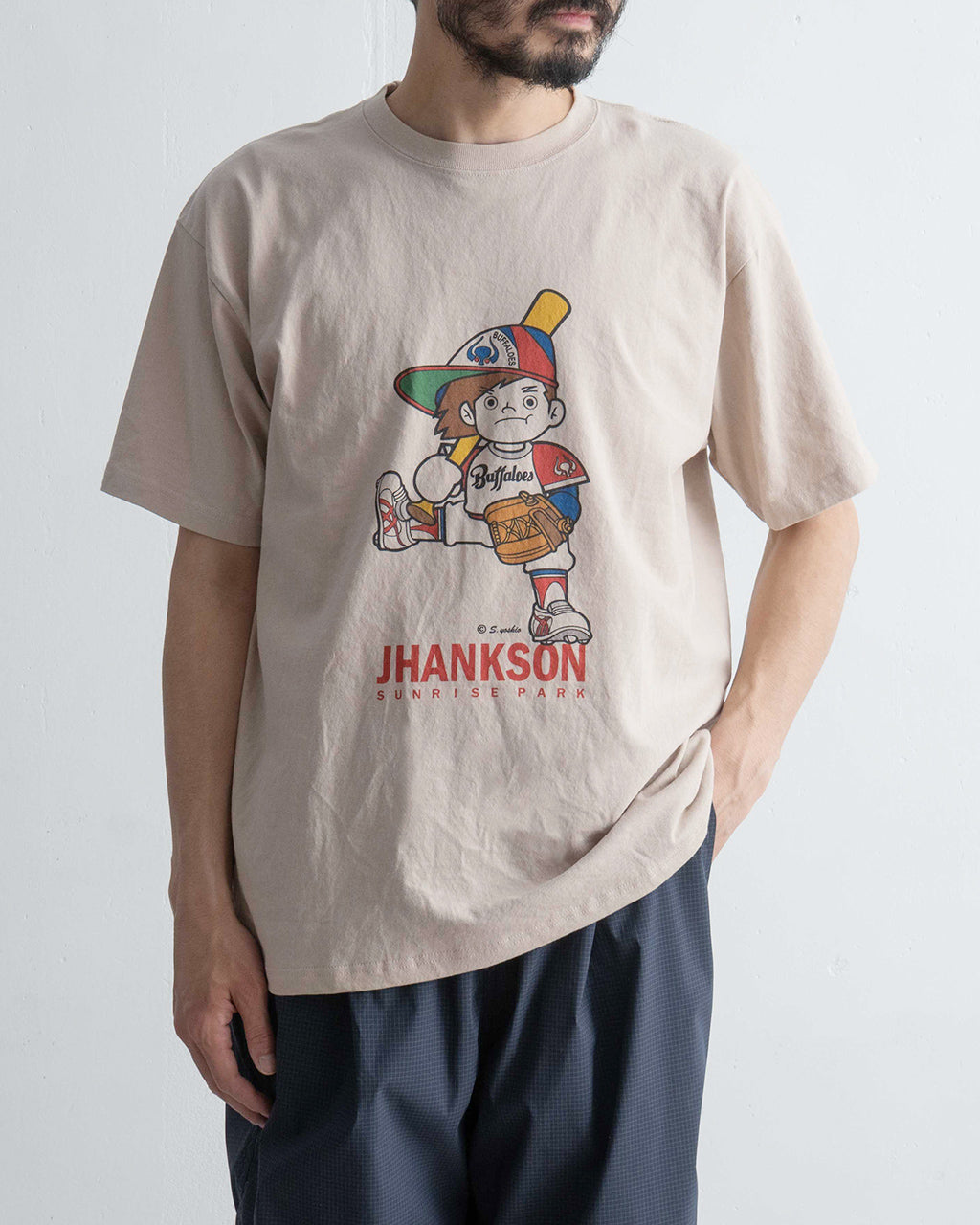スポーツバカのパパさん JHANKSON バッファ君 Tシャツ BUFFA-KUN 6.2TEE｜家族で着られる