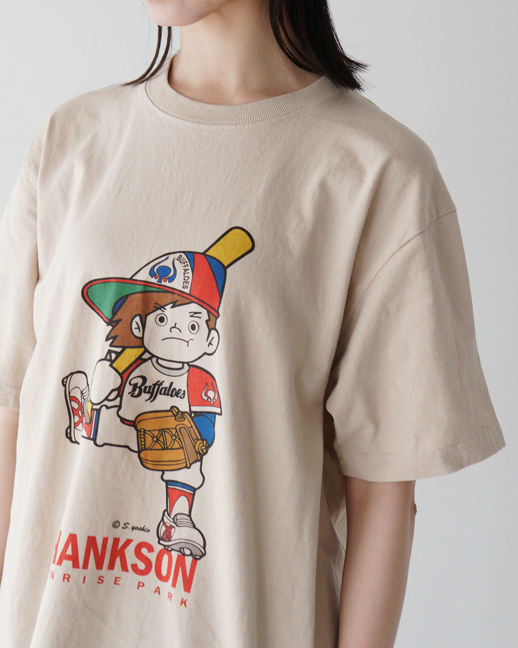 つーしゃくん JHANKSON バッファ君 Tシャツ BUFFA-KUN 6.2TEE|家族で着られる