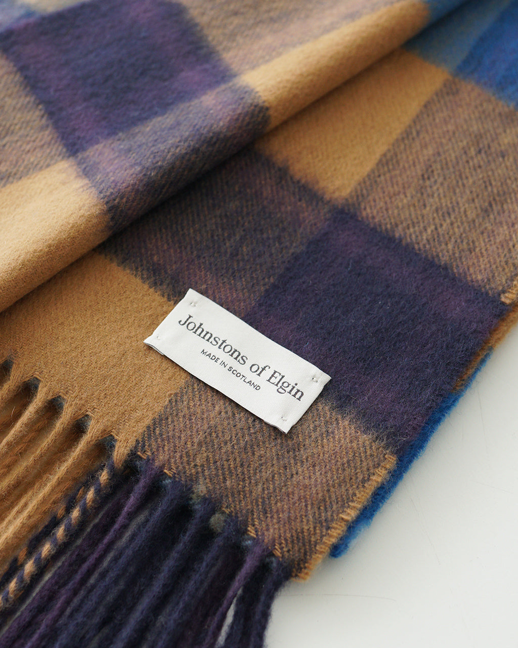 Johnstons of Elgin ジョンストンズ オブ エルガン 【日本限定】 ストール 大判 Woven Stole カシミヤ タータンチェック マフラー 70×190 WA000056【送料無料】