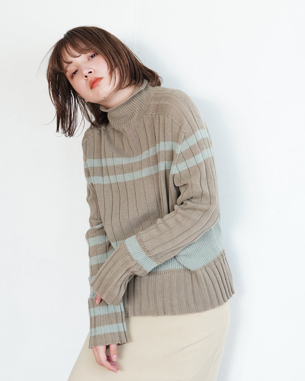 先行予約】JOICEADDED ジョイスアディッド コットン ニット セーター COTTON KNIT SWEATER カーディガン 前後2WAY  J243KN05【送料無料】