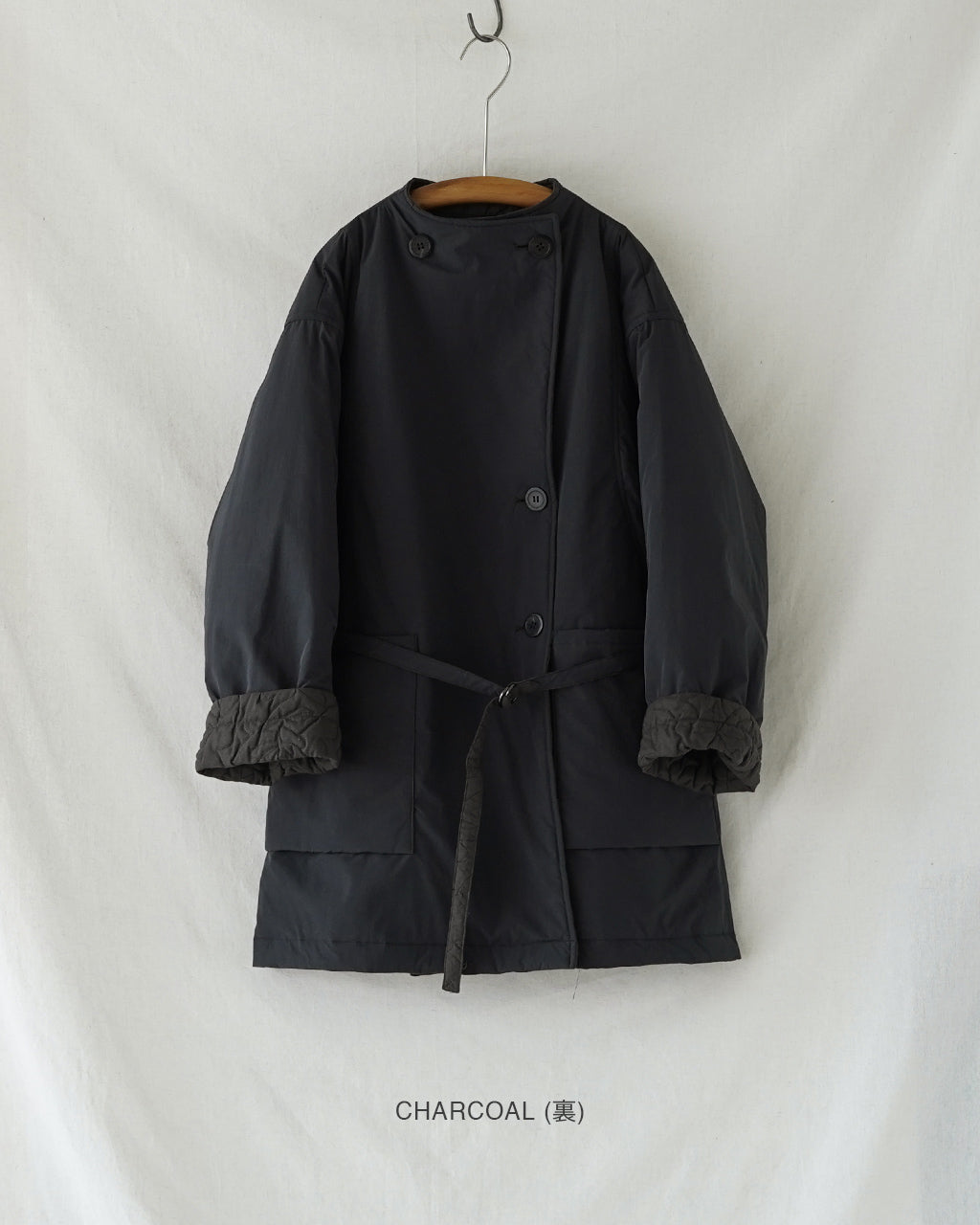 Geometric Leaves Quilted RV Coat J253CO01