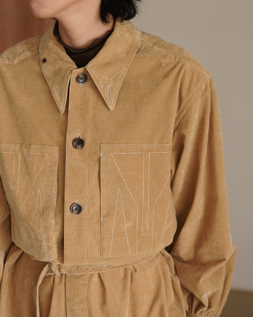 JOICEADDED ジョイスアディッド ジオメトリック オーバーシャツ