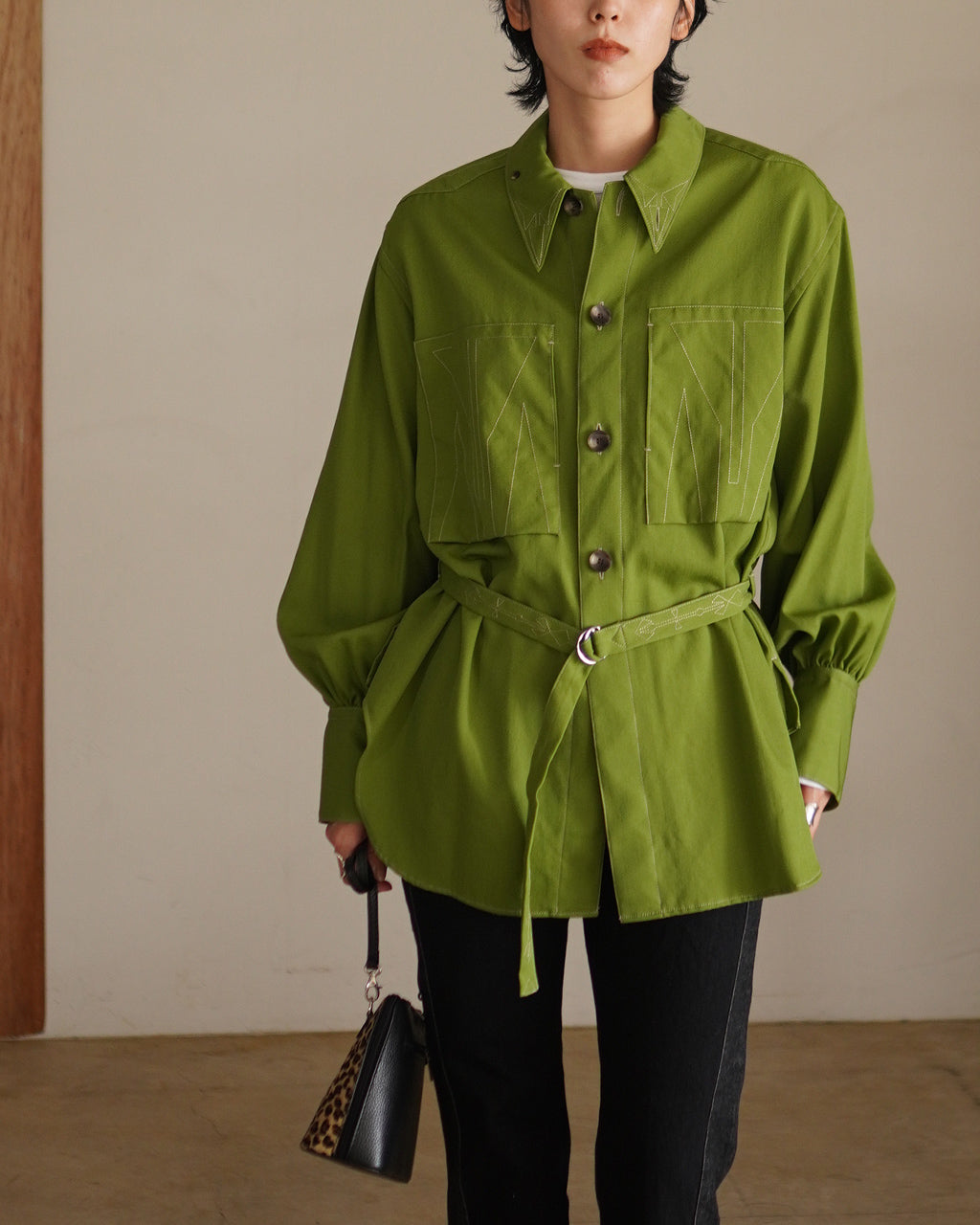 JOICEADDED ジョイスアディッド ジオメトリック オーバーシャツ