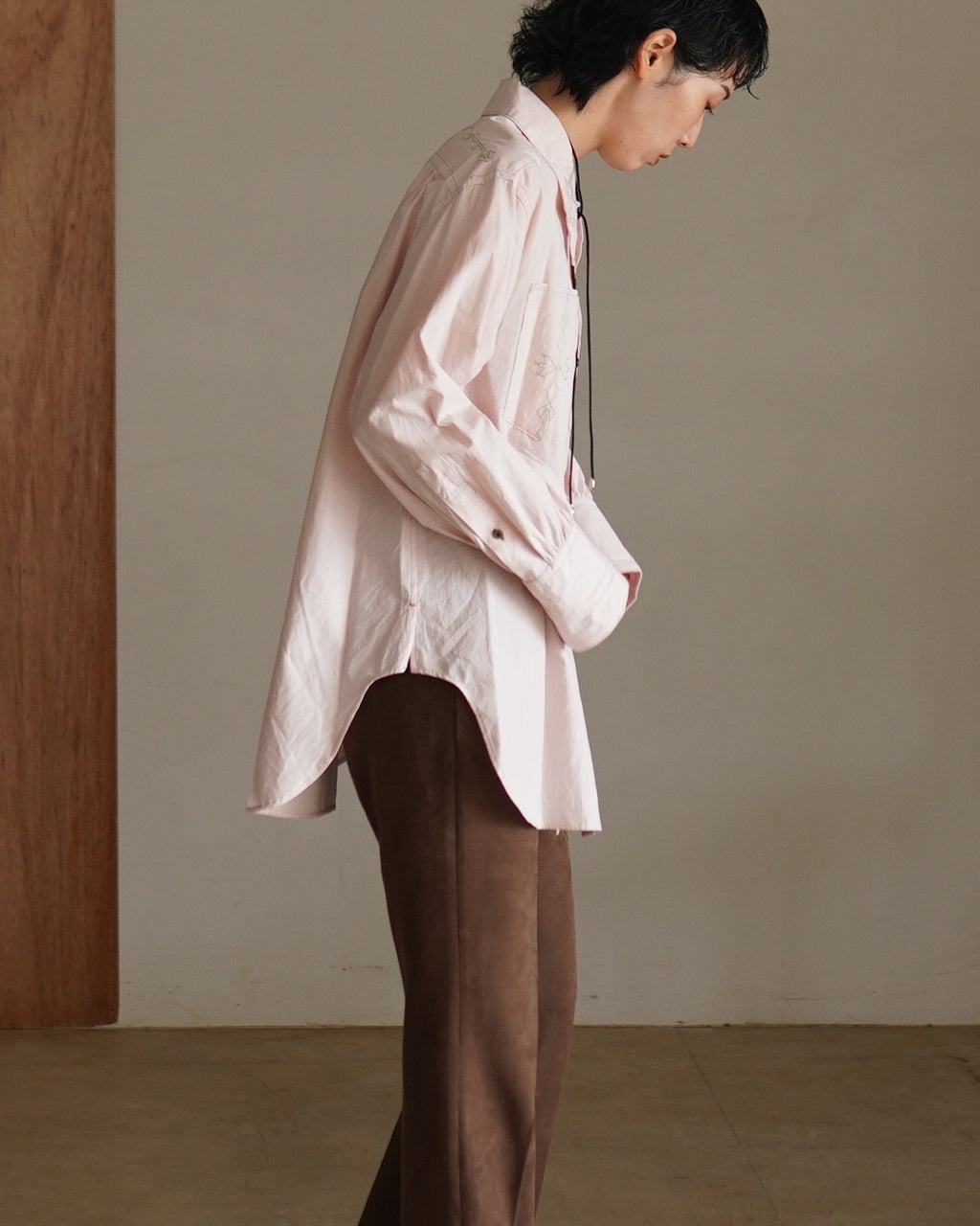 Geometric Embroidered Shirt J253SH02