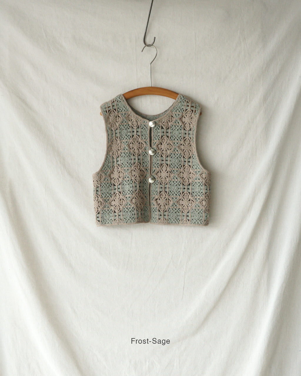 JOICEADDED ジョイスアディッド Embroiderded Vest 刺繍ベスト | Crouka(クローカ)