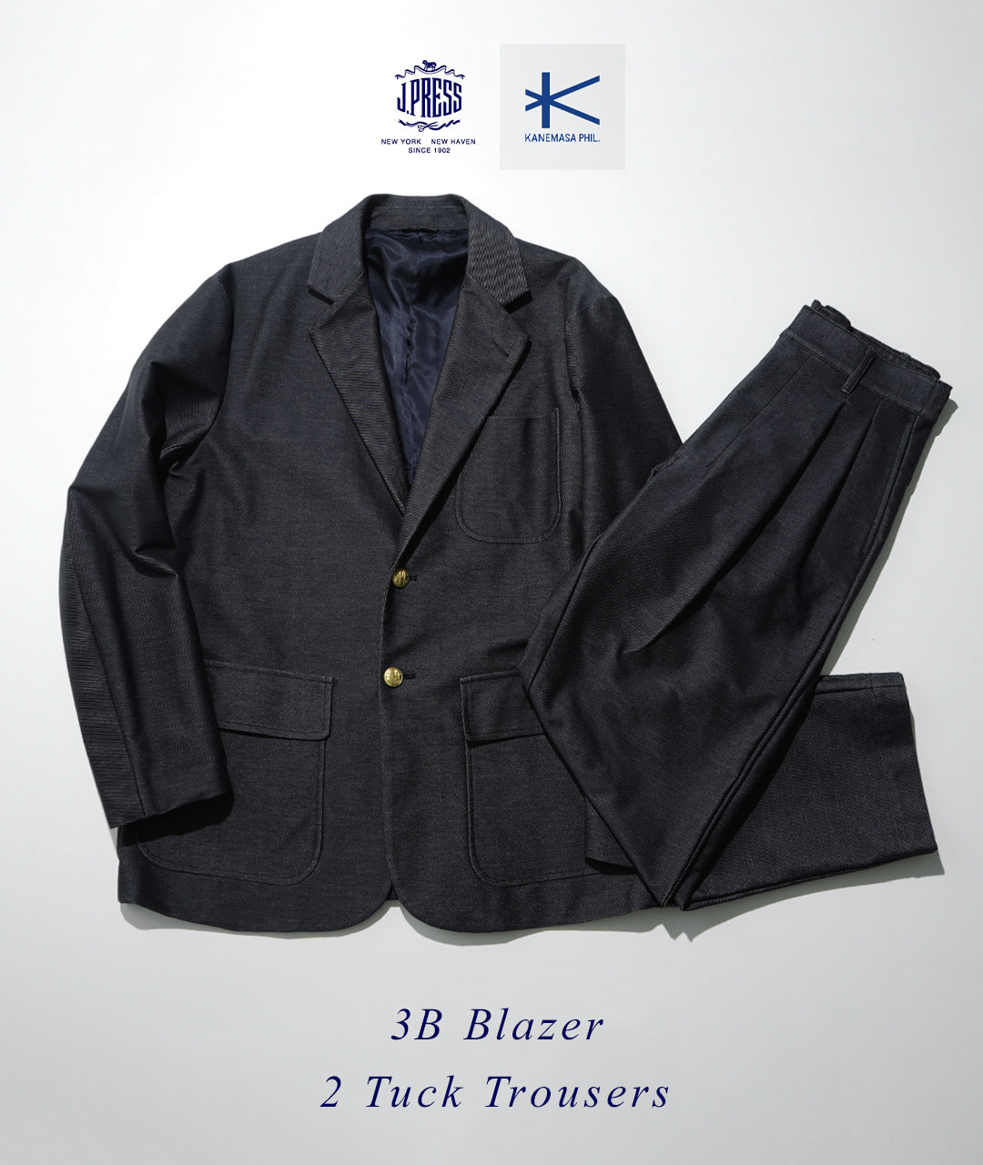 J.PRESS Jプレス × KANEMASA カネマサ 3B ブレザー 3B BLAZER シングル ジャケット BZOASA0070【送料無料】