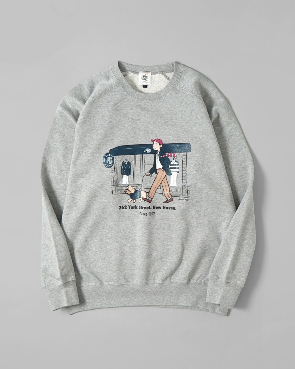 J.PRESS ORIGINALS ジェイプレス オリジナルズ ジェイプレス ボーイズ ラグラン スウェット シャツ J.PRESS BOY'S RAGLAN SWEATSHIRT トレーナー ロゴ プリント  KKOACW0091【送料無料】